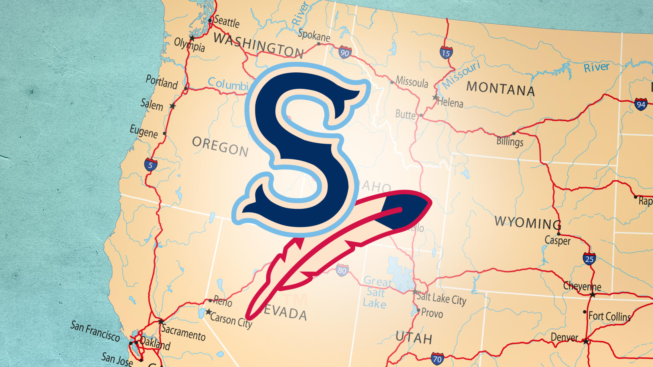 Pacific Coast League Map, Teams