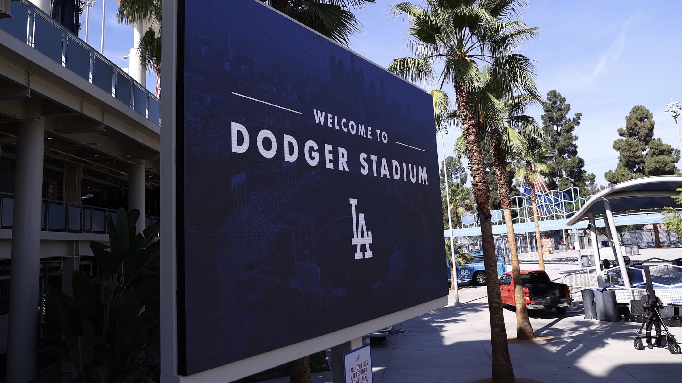 Dodgers postseason merch available at Top of the Park Store located at  Dodger Stadium