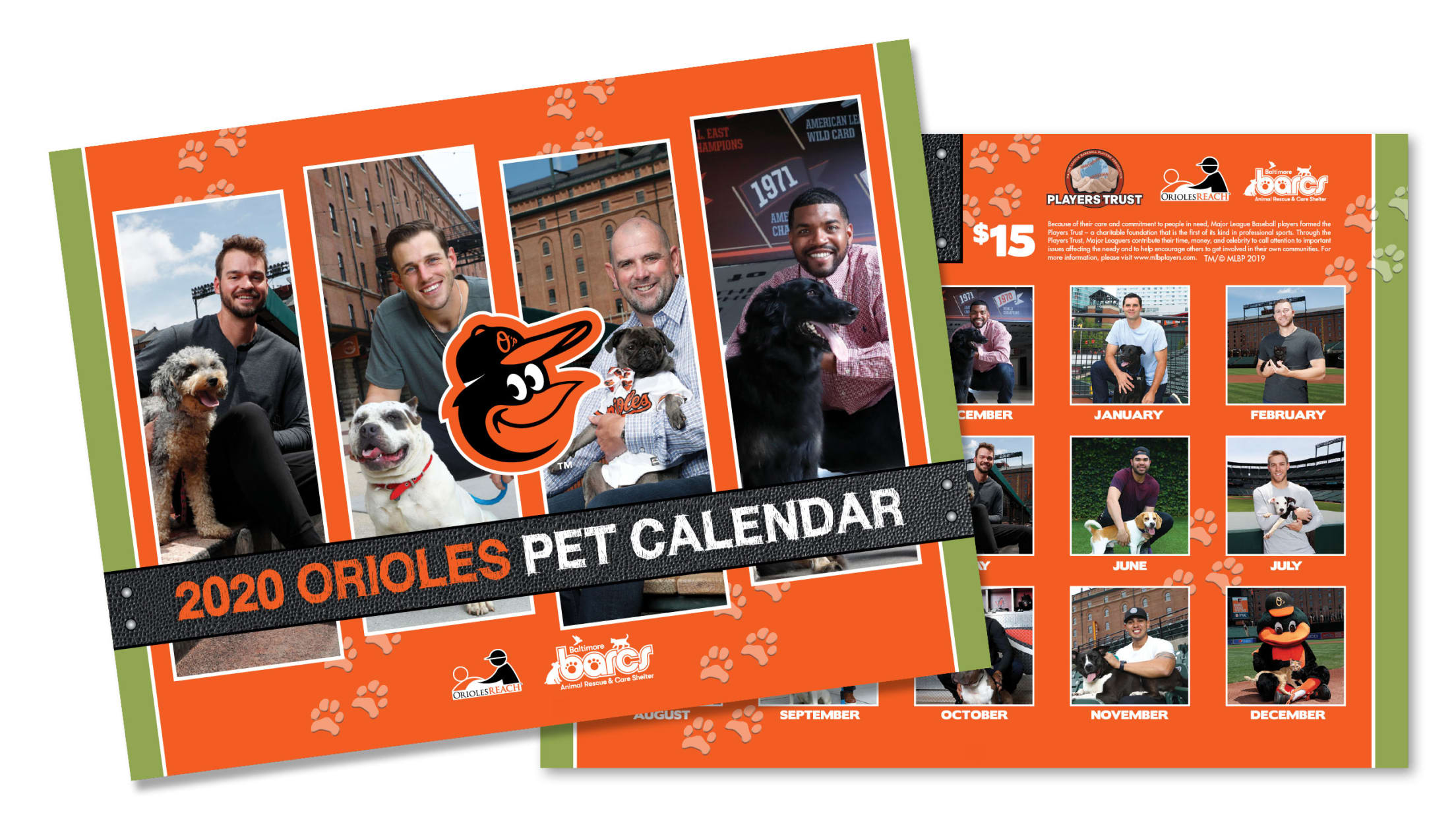 Orioles Pet Calendar 2025