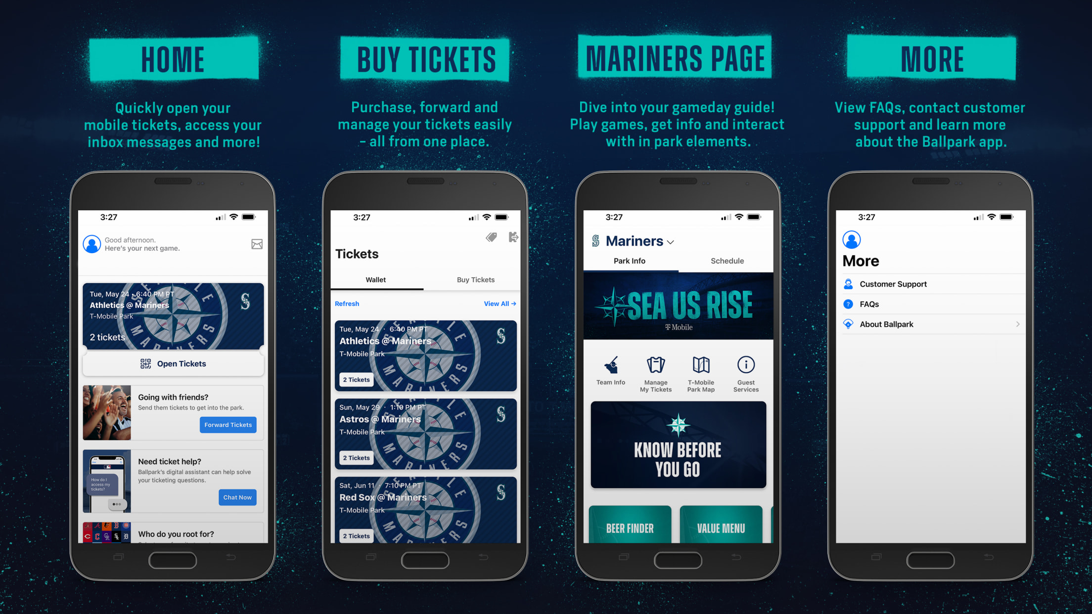 Mariners Ticket Information