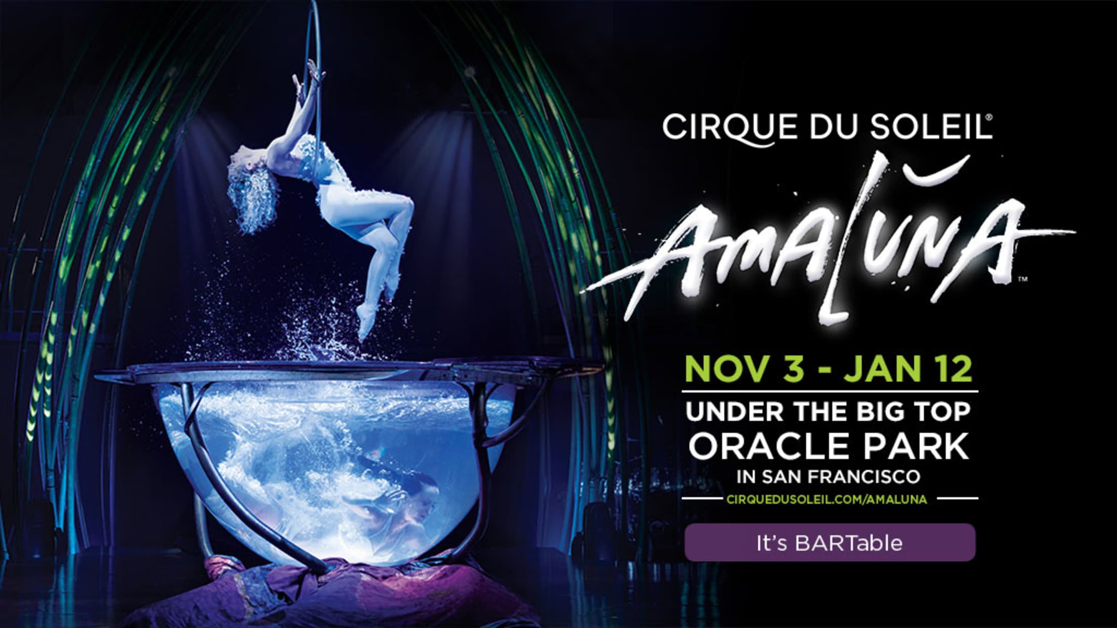 Sacramento hosting Cirque du Soleil's Amaluna through March 1, 2020