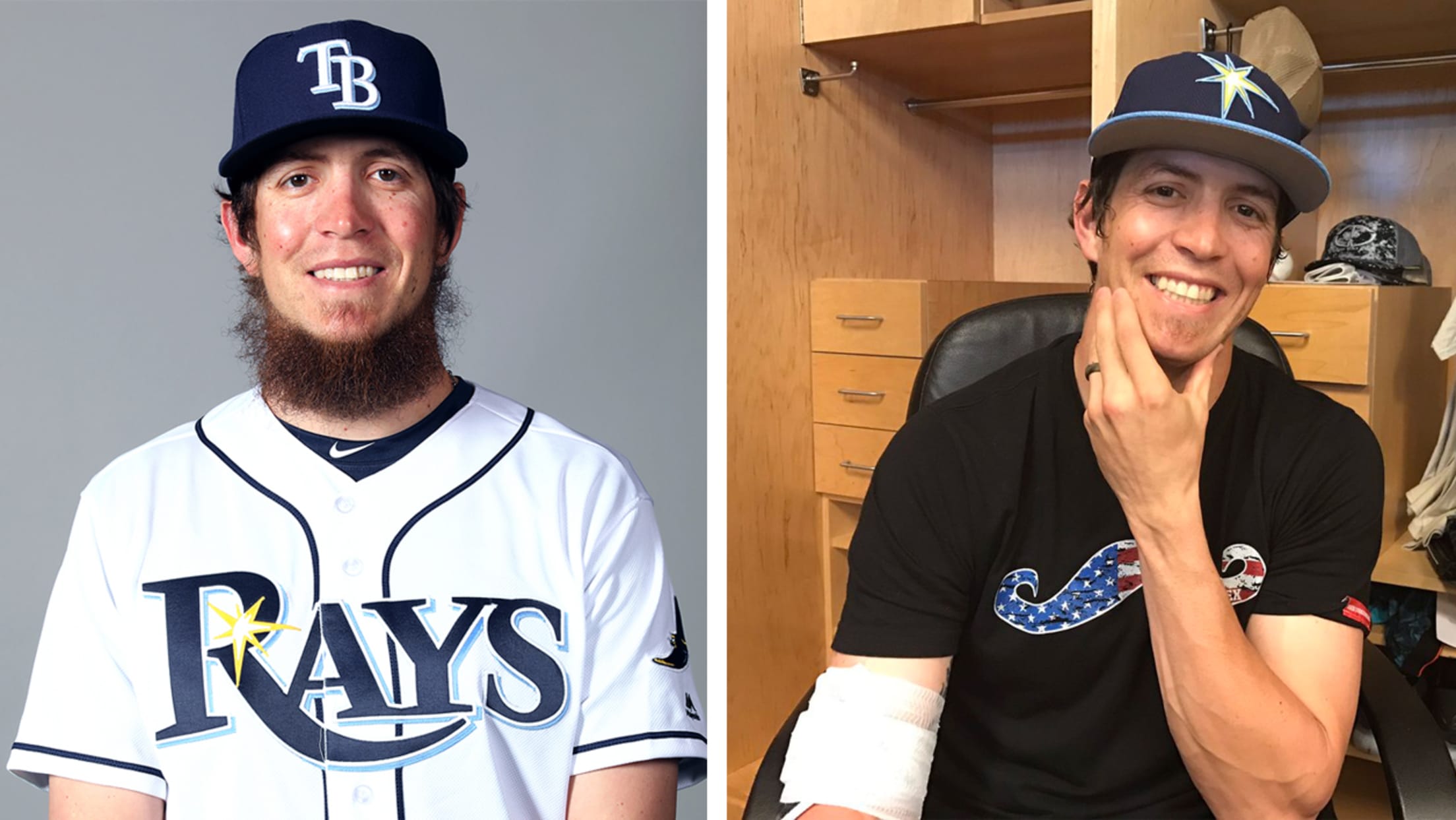 Colby Rasmus already shaved his Photo Day beard (and it's probably
