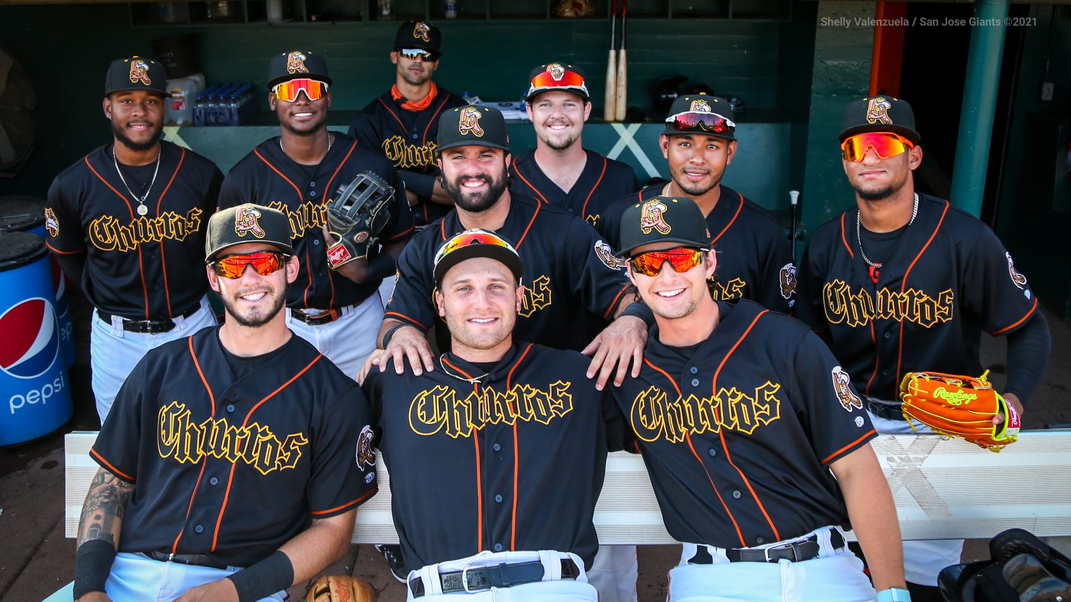 San Jose Giants - Paul the Churro Man doing the honors of