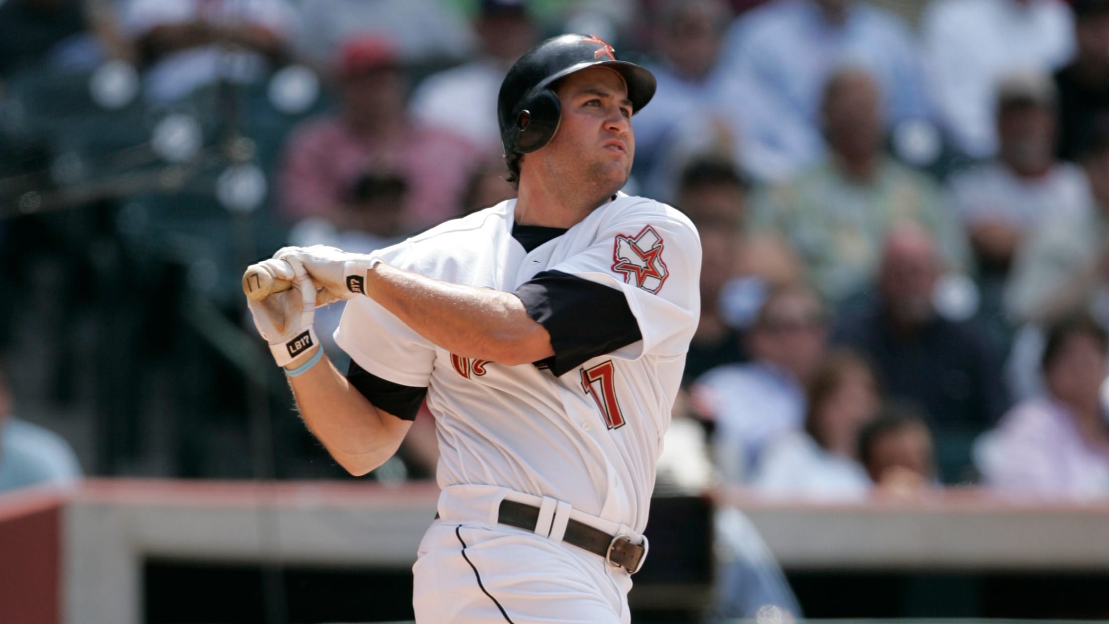thumbnail image 2 of Lance Berkman Houston Astros 2001 Alternate Black Jersey - Majestic, With 40th Patch 2 of 6