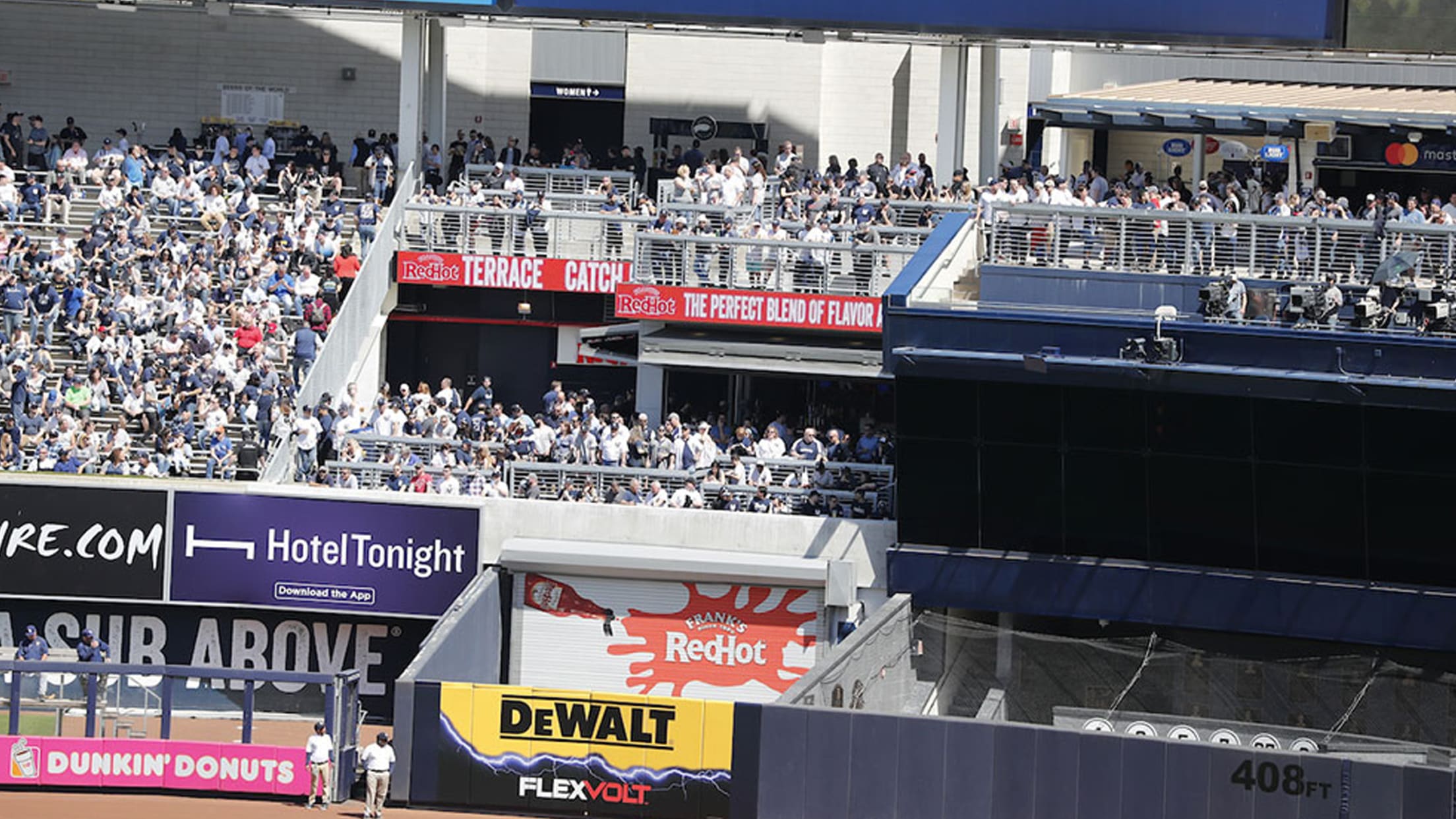 Changes to Yankee Stadium include new standing room terraces and food, lots  of food 