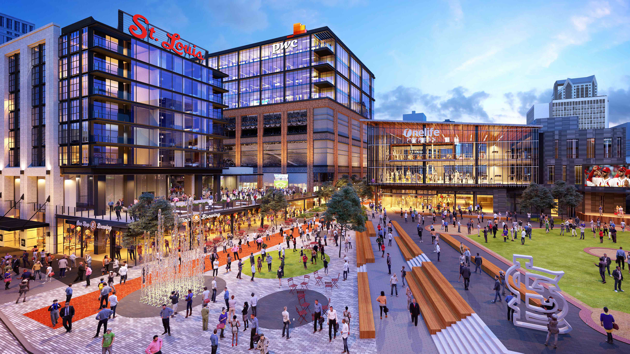 Ballpark Village features for 2022 Cardinals season