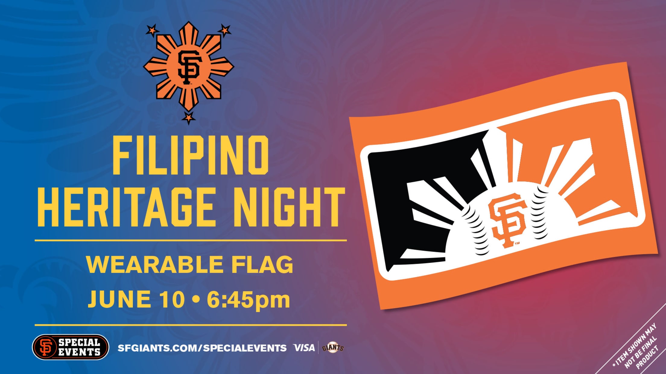 Filipino Heritage Night Special Event San Francisco Giants