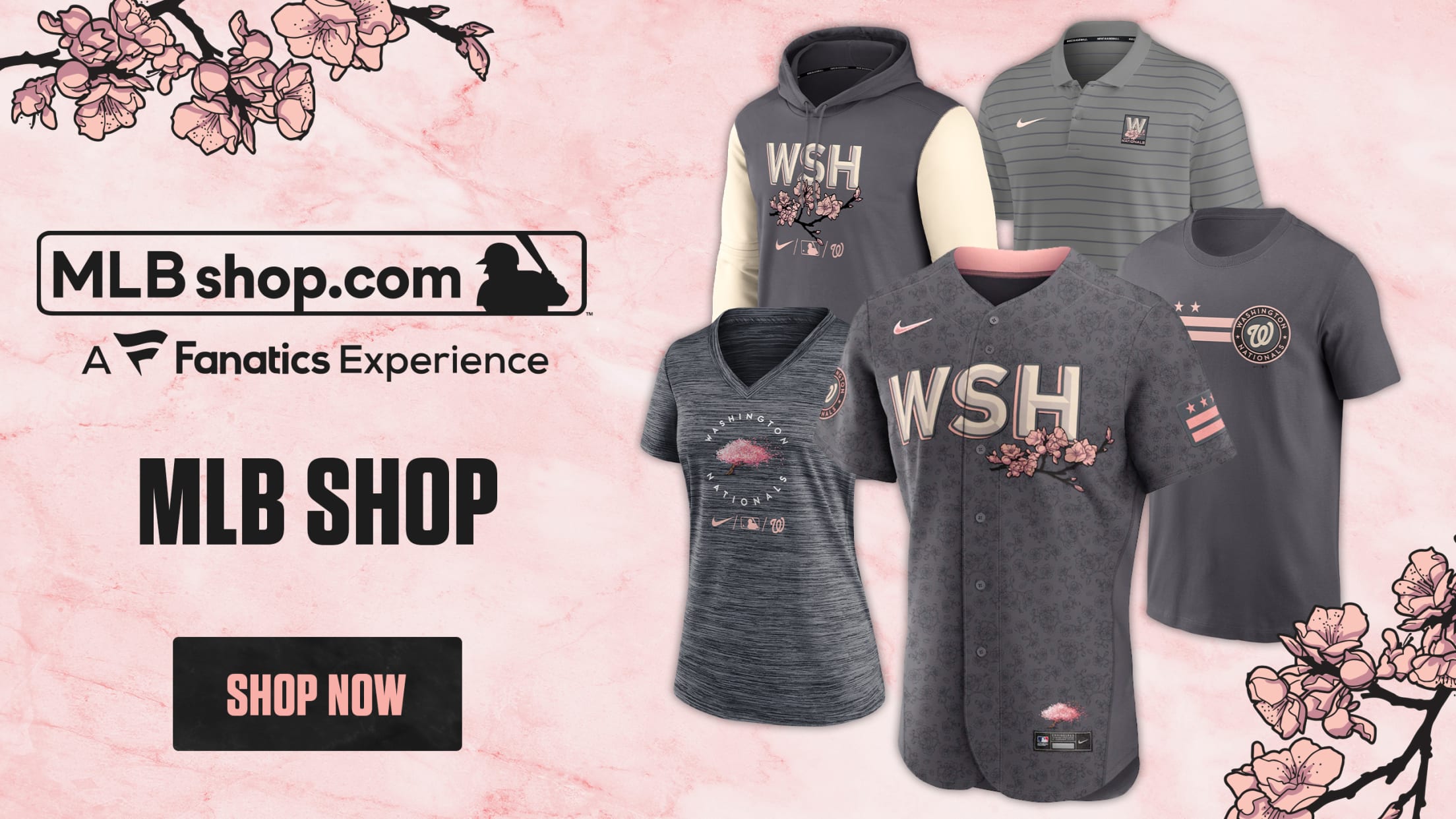 Washington Nationals' City Connect series cherry blossom-themed