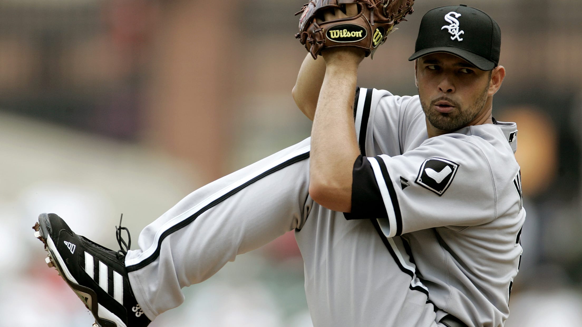 Mark Buehrle Chicago White Sox 1980's Baseball Throwback 