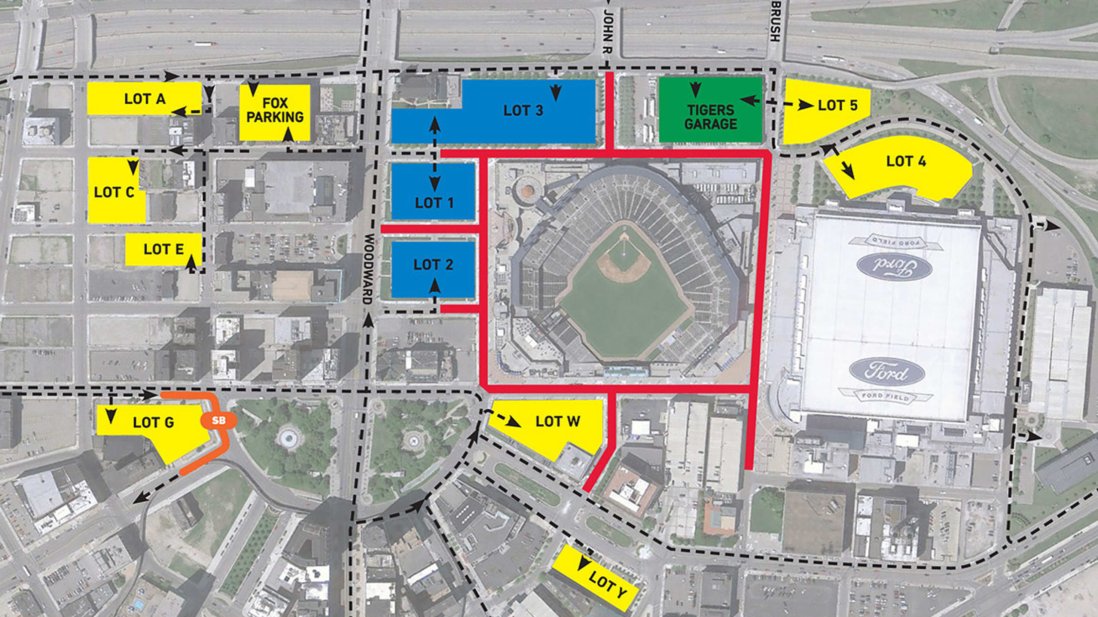Map Of Comerica Park Comerica Park Information | Detroit Tigers