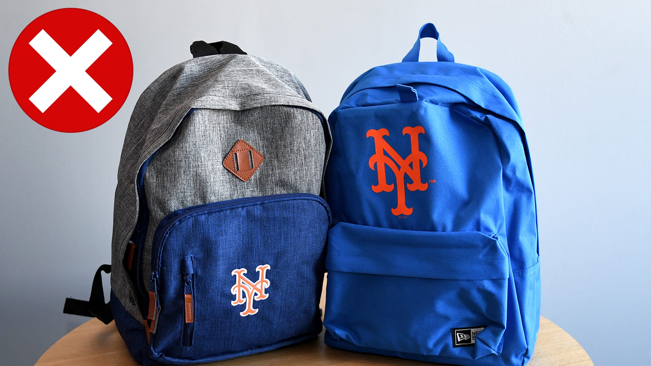 New York Mets Trim Color Laptop Backpack