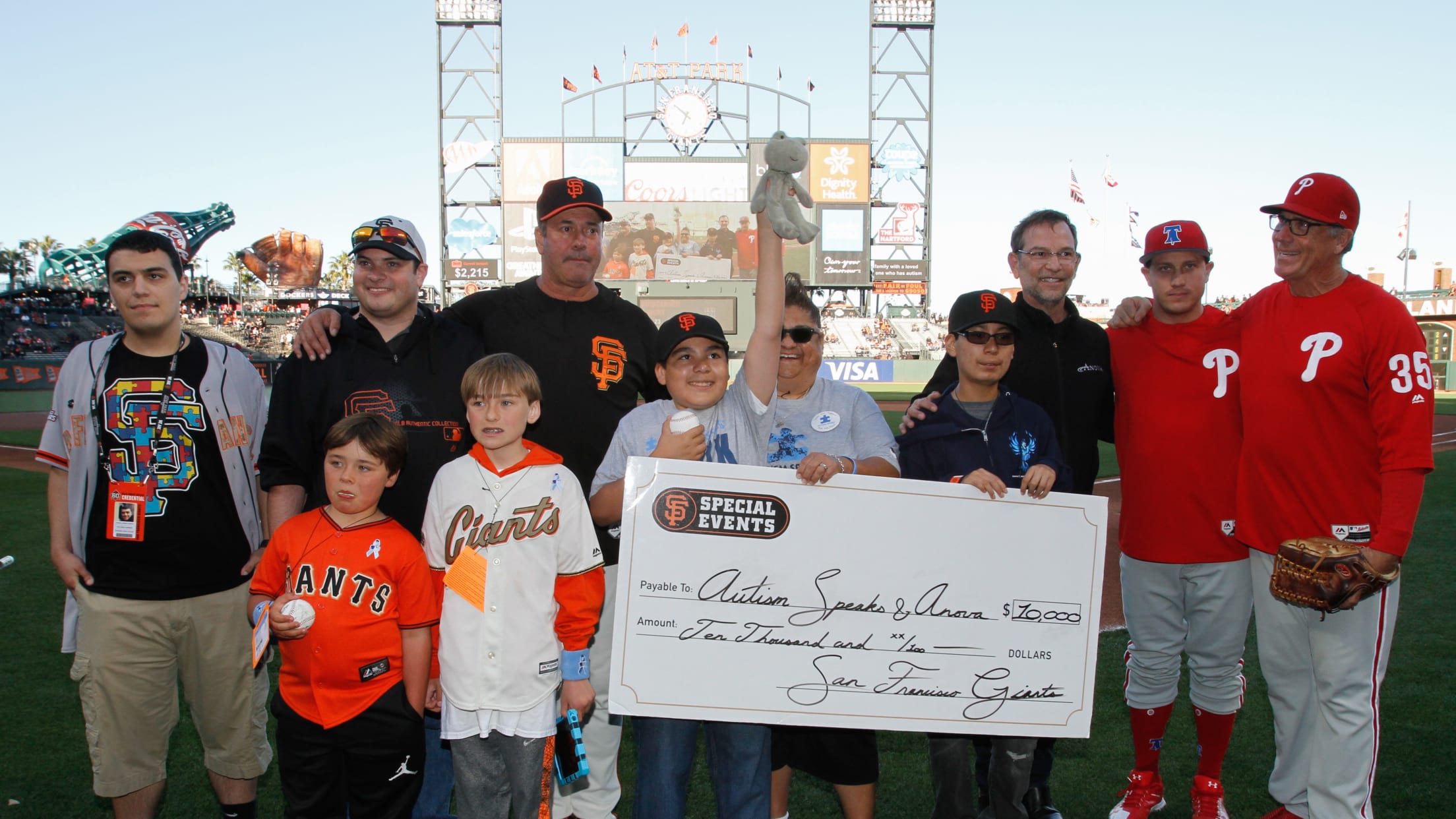 San Francisco Giants MLB Fearless Against Autism Personalized