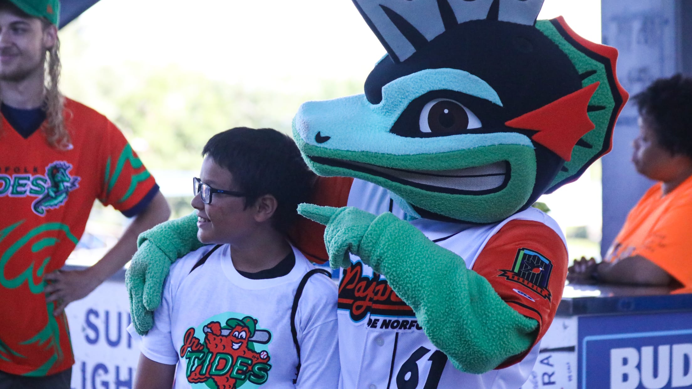 Rip Tide, Norfolk Tides mascot; AAA International League