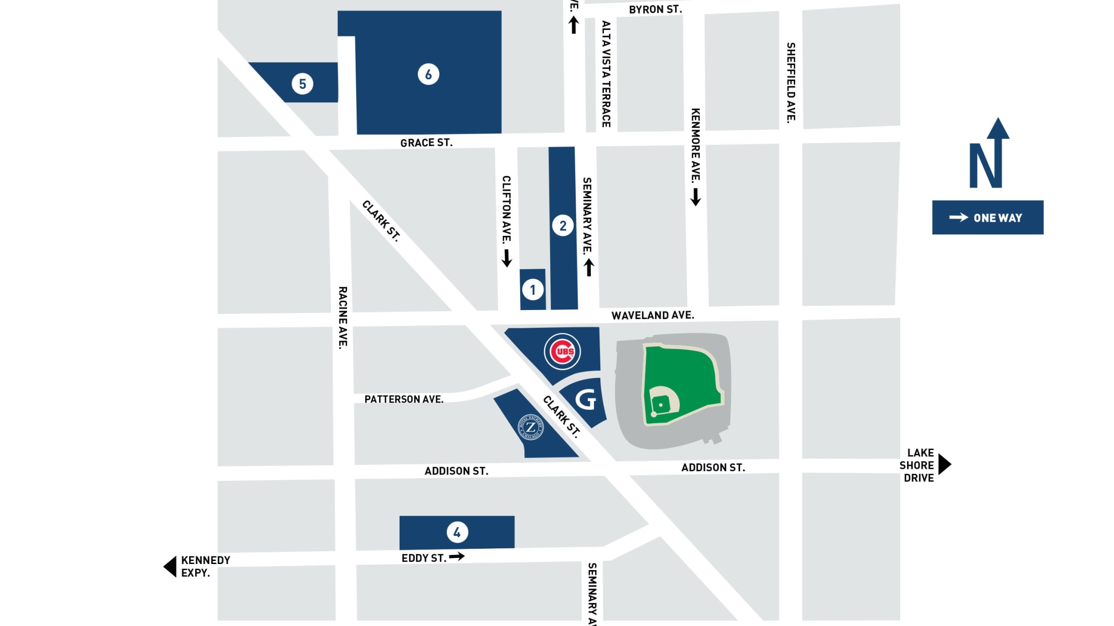 Wrigley Field Street Map Wrigley Field Parking | Chicago Cubs