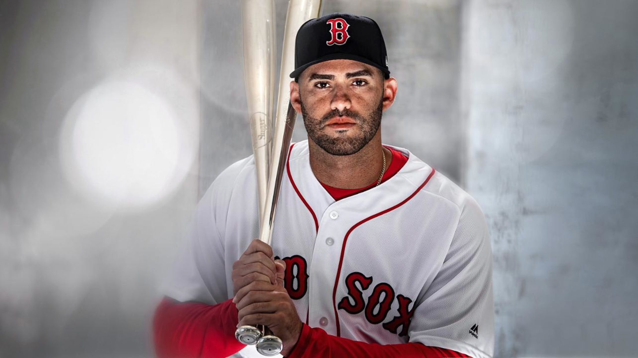 J.D. Martinez of the Boston Red Sox poses for a portrait during a