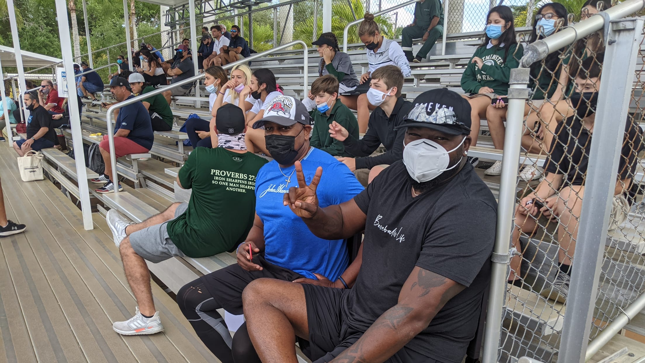 Boston Strong on X: Mike Lowell is coaching D'Angelo Ortiz at Westminster  Christian Baseball.  / X