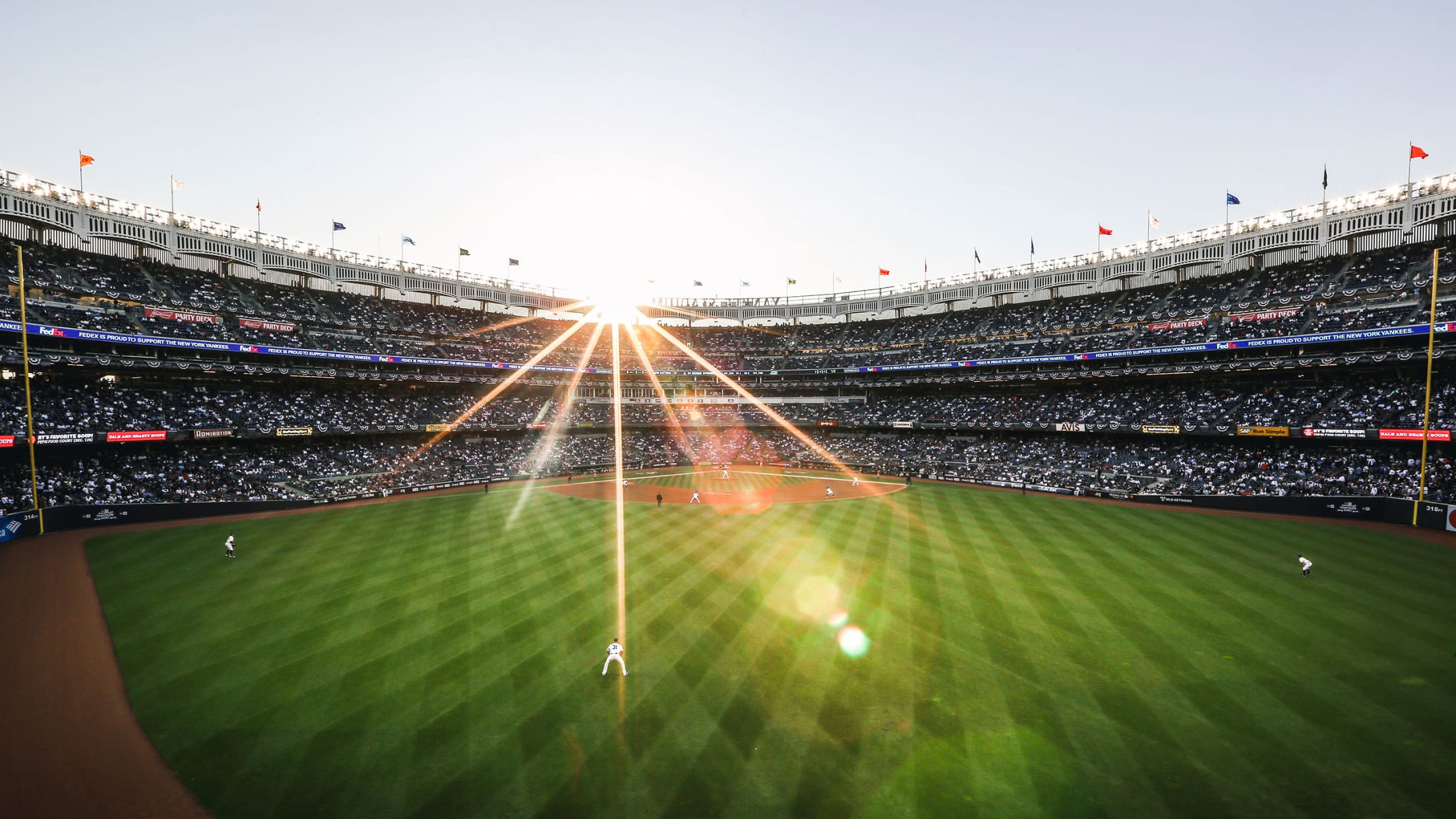 Baseball Skies in the Bronx 💙 - New York Yankees