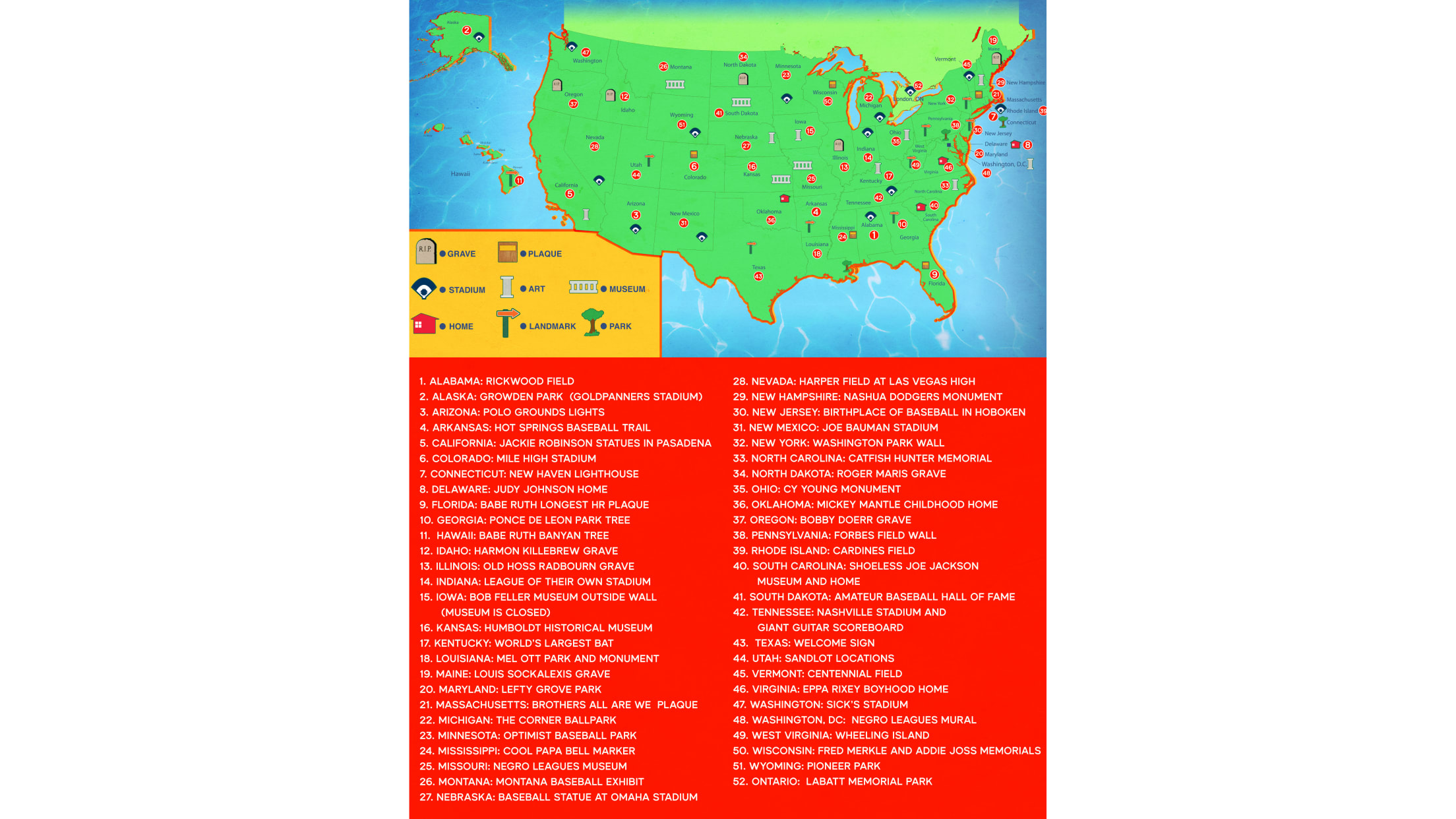 Maptitude Map: MLB Baseball Parks