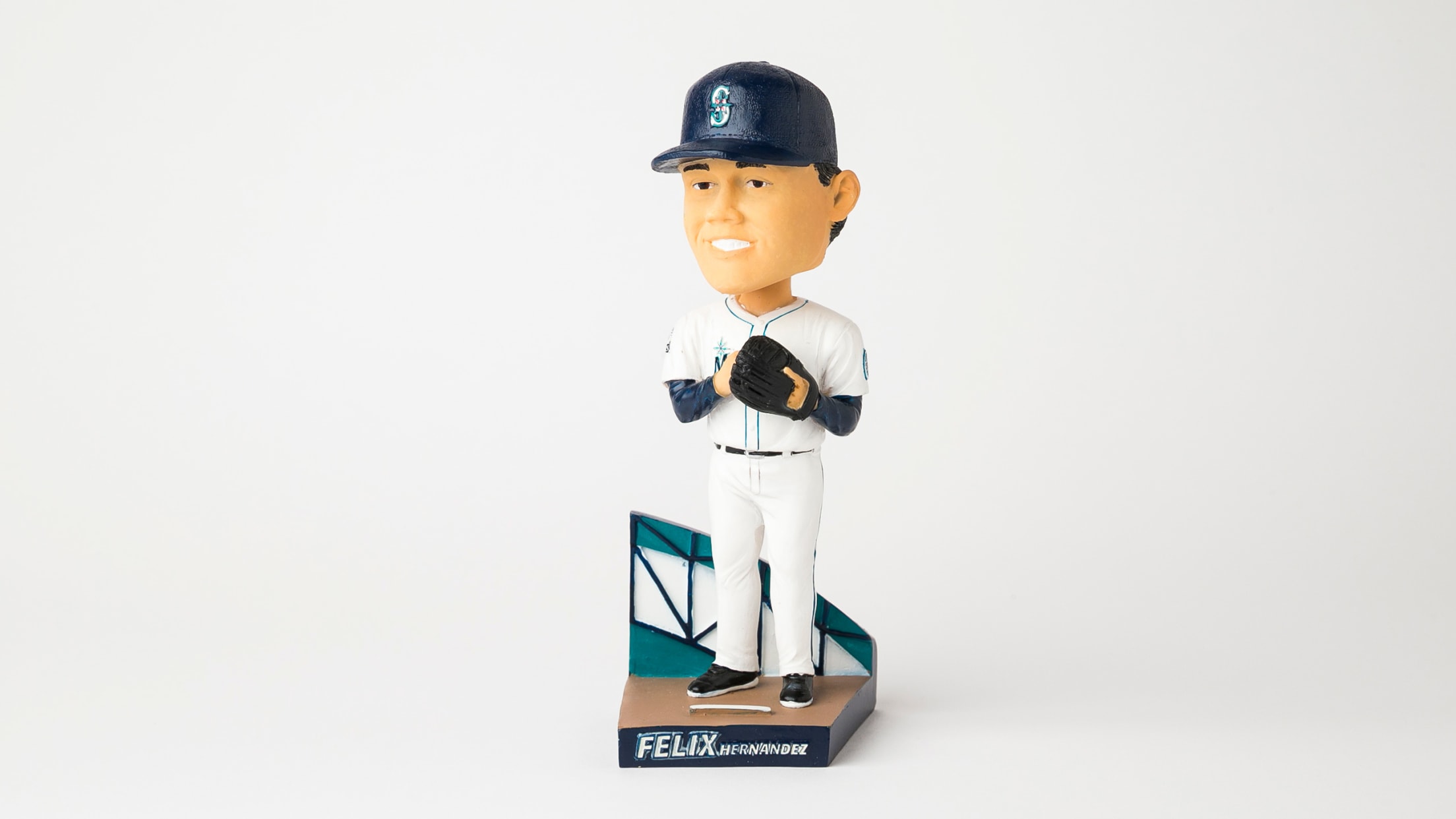 Seattle Mariners Felix Hernandez Bobblehead with Newspaper Base