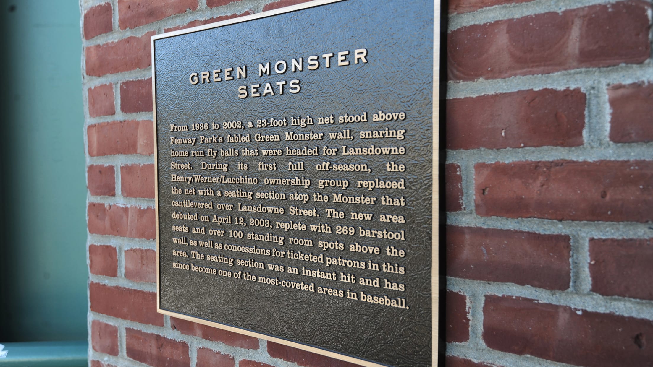 The Athletic on X: Twenty years later, the Green Monster seats