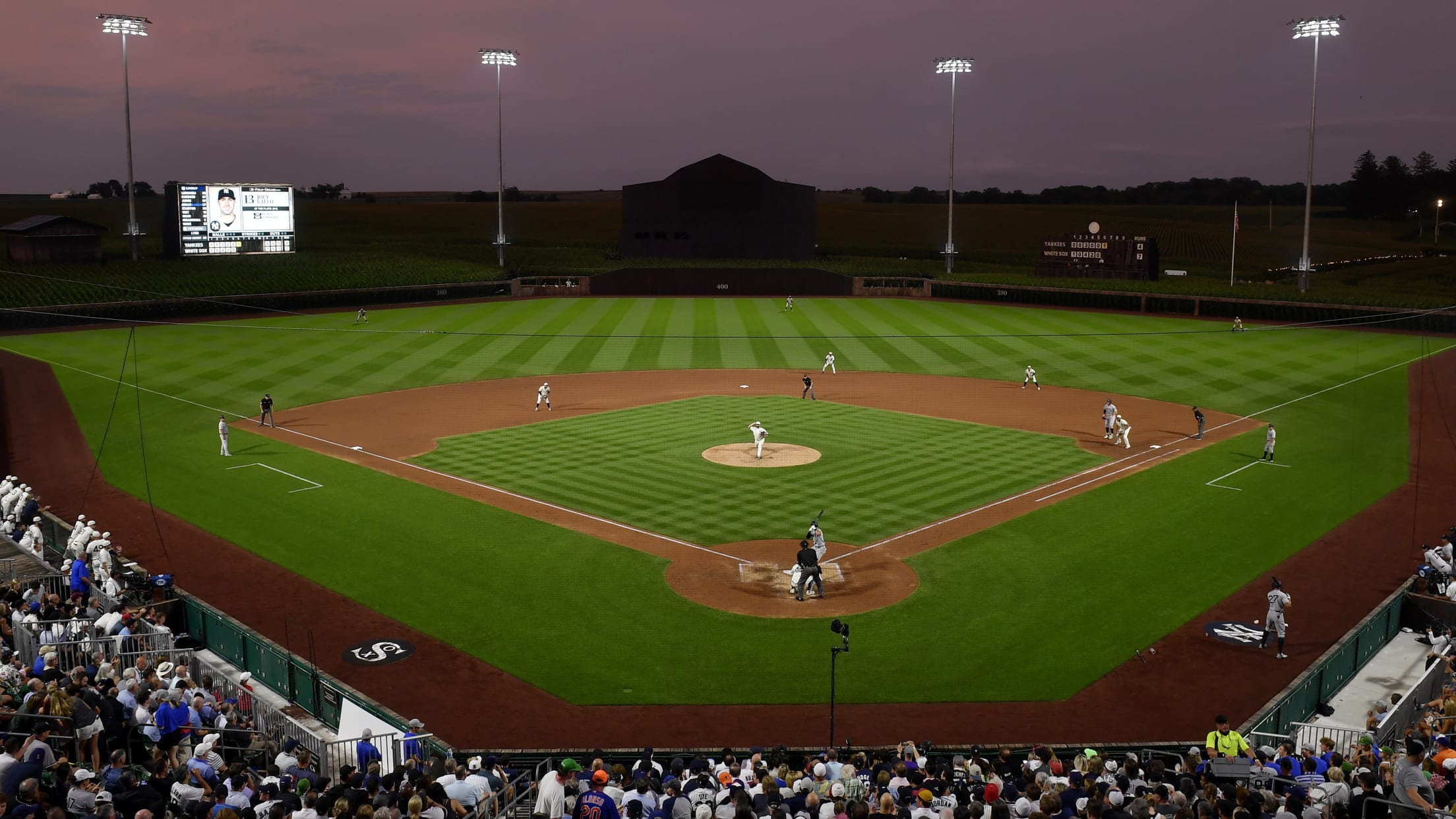 Photos of MLB's Field of Dreams stadium before Yankees-White Sox game