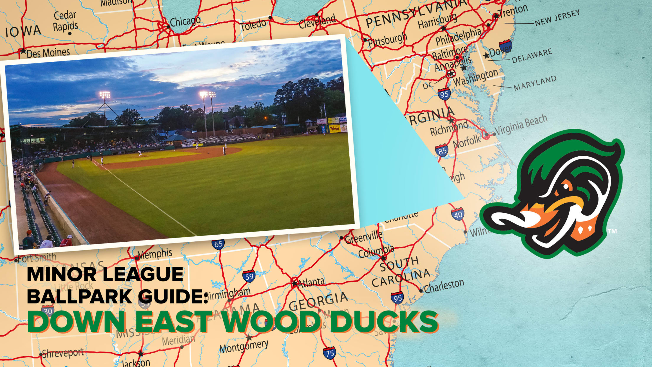 Visit Grainger Stadium, home of the Down East Wood Ducks