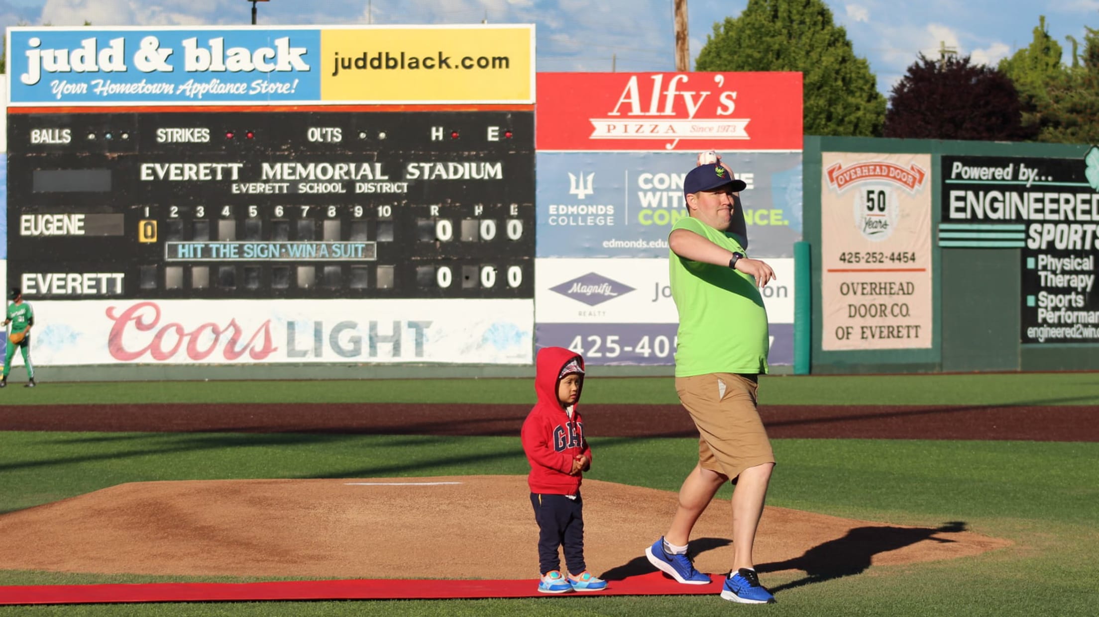 An AquaSox Fan Visits J-Rod Night At Funko Field