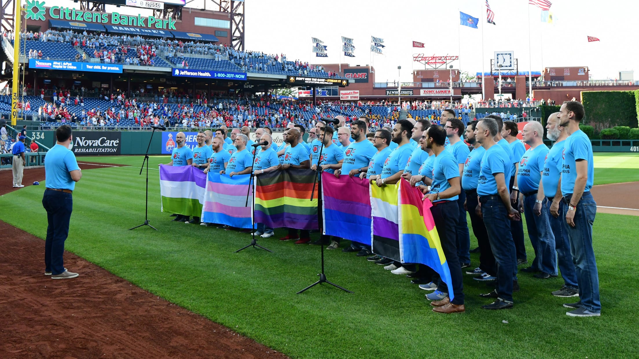 Pride Night celebrations at the ballpark were largely