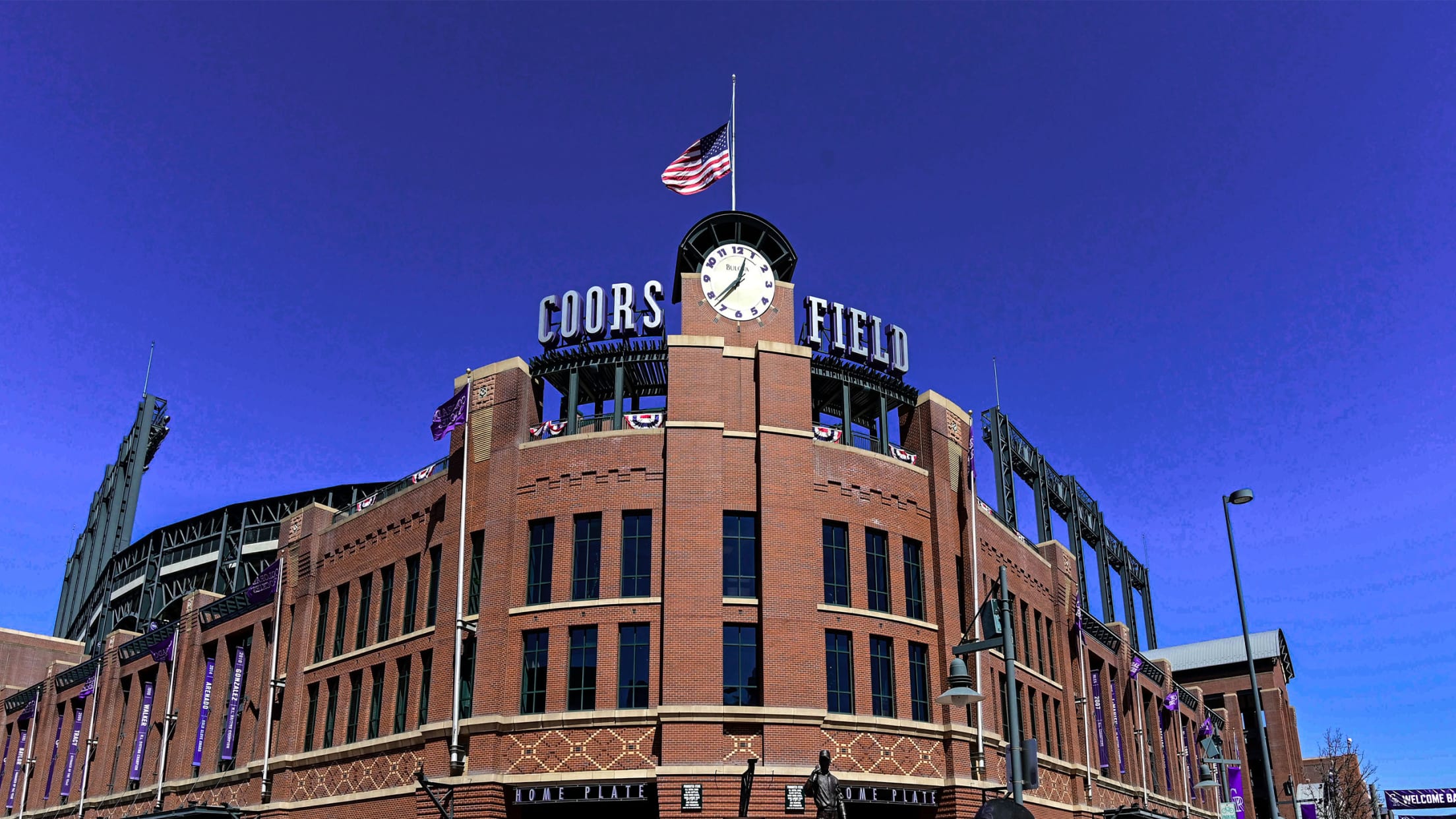 Water Fountains, Rockies Home Run, Coors Field, Denver, Co…