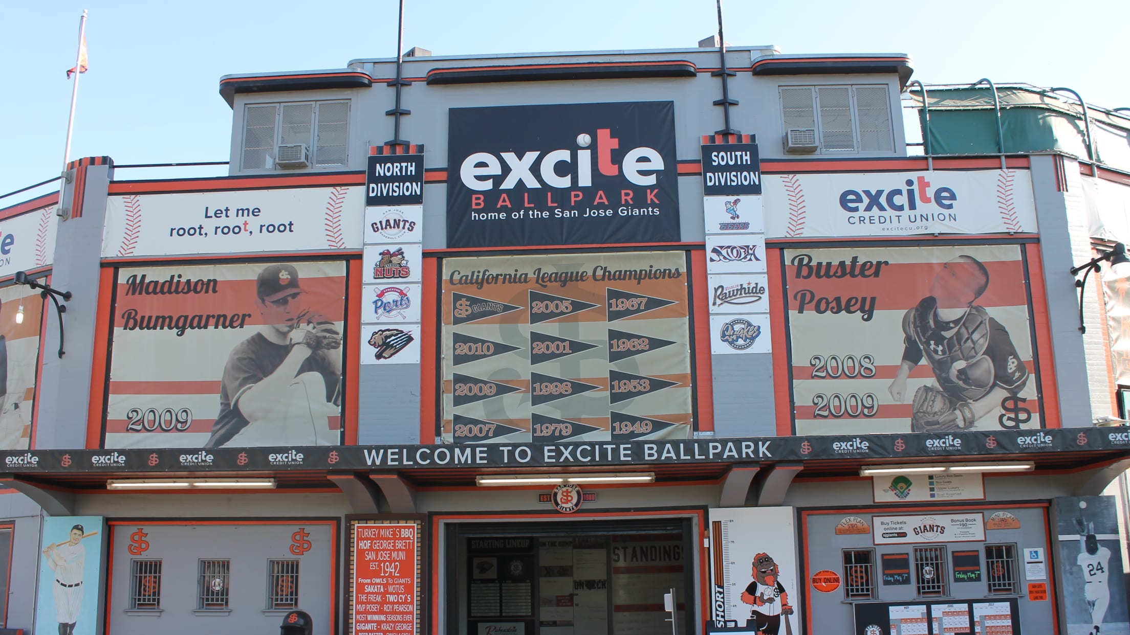 CA, San Jose - Exite Ballpark - San Jose Giants (Home of the Single A San  Francisco Giants), Hours + Location