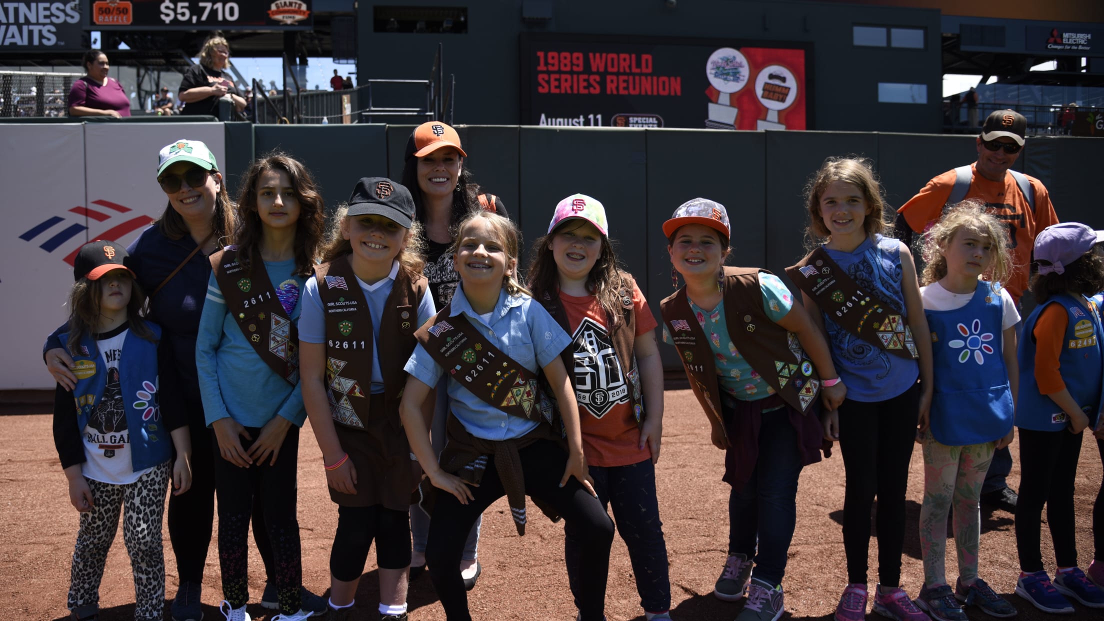 girl scout family day with the dodgers - Girl Scouts of Greater Los