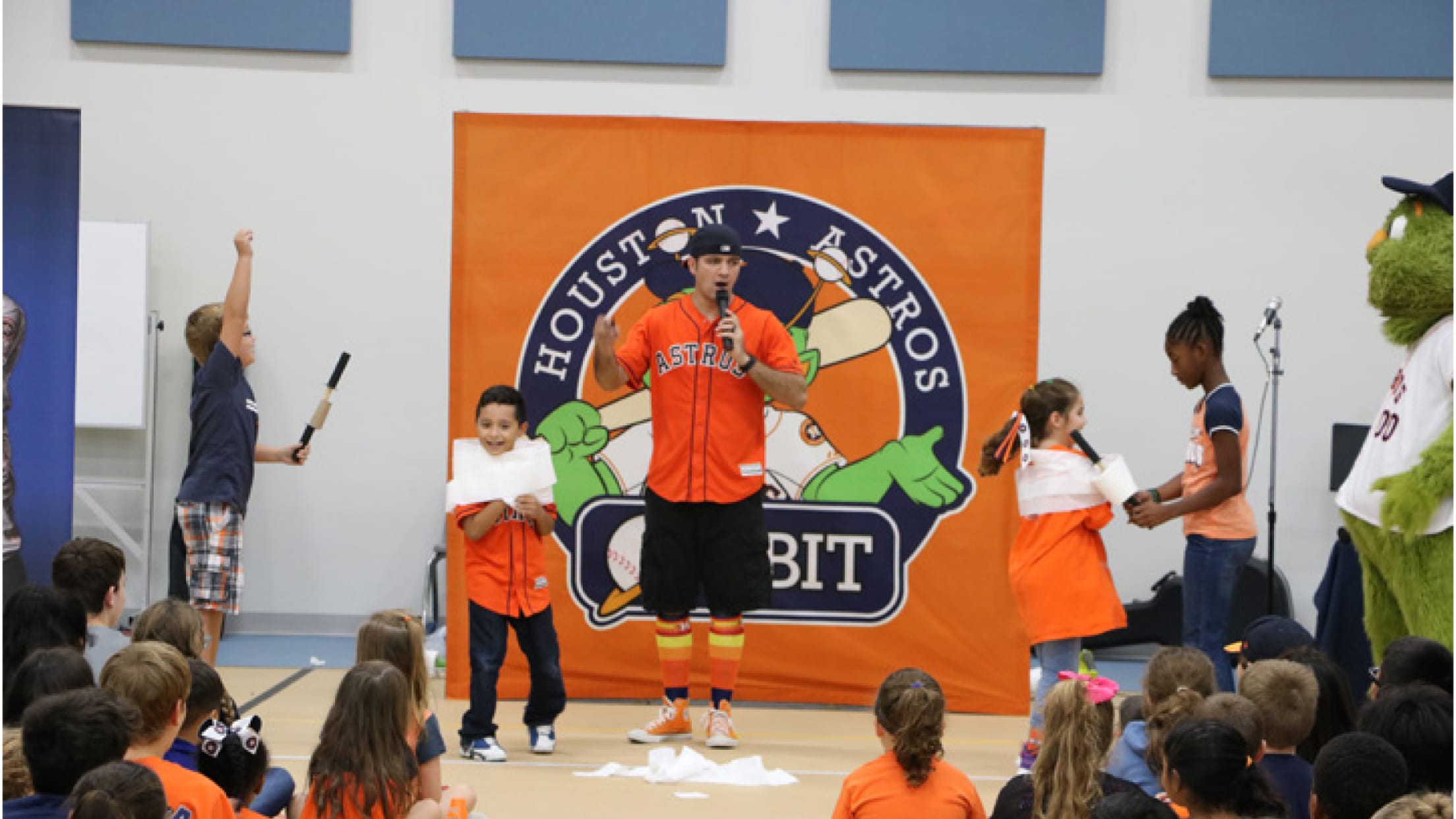 Orbit surprises teacher with trip to see Astros - Pasadena Independent  School District