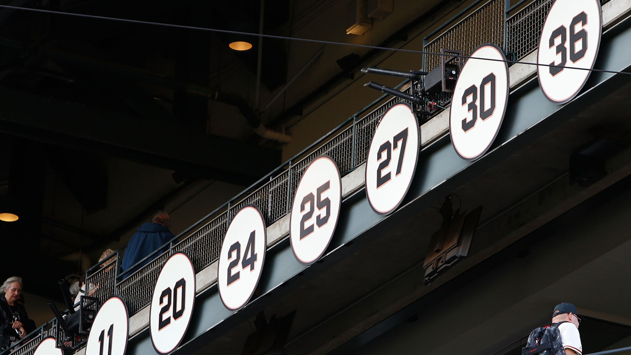 SF Giants Stickers ALL 11 Retired Numbers Vinyl Decal 