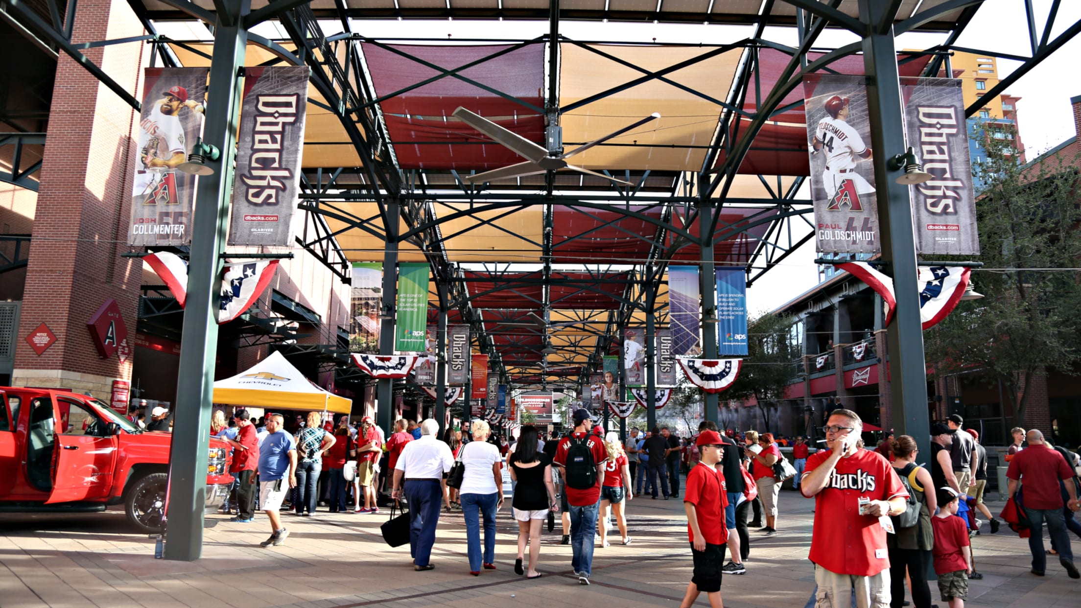 Outside Chase Field  Arizona Diamondbacks