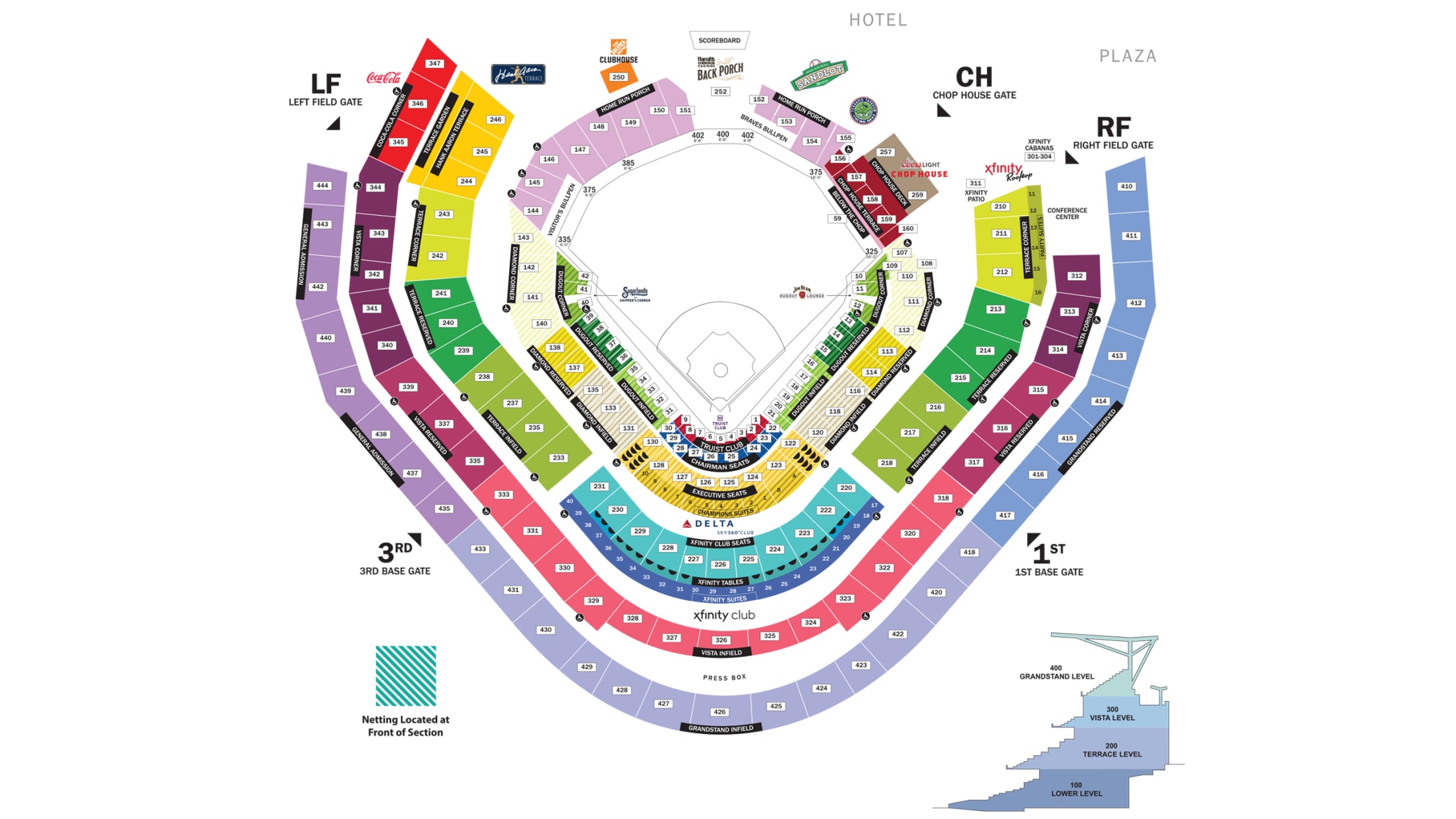 Turner Field Interactive Seat Map