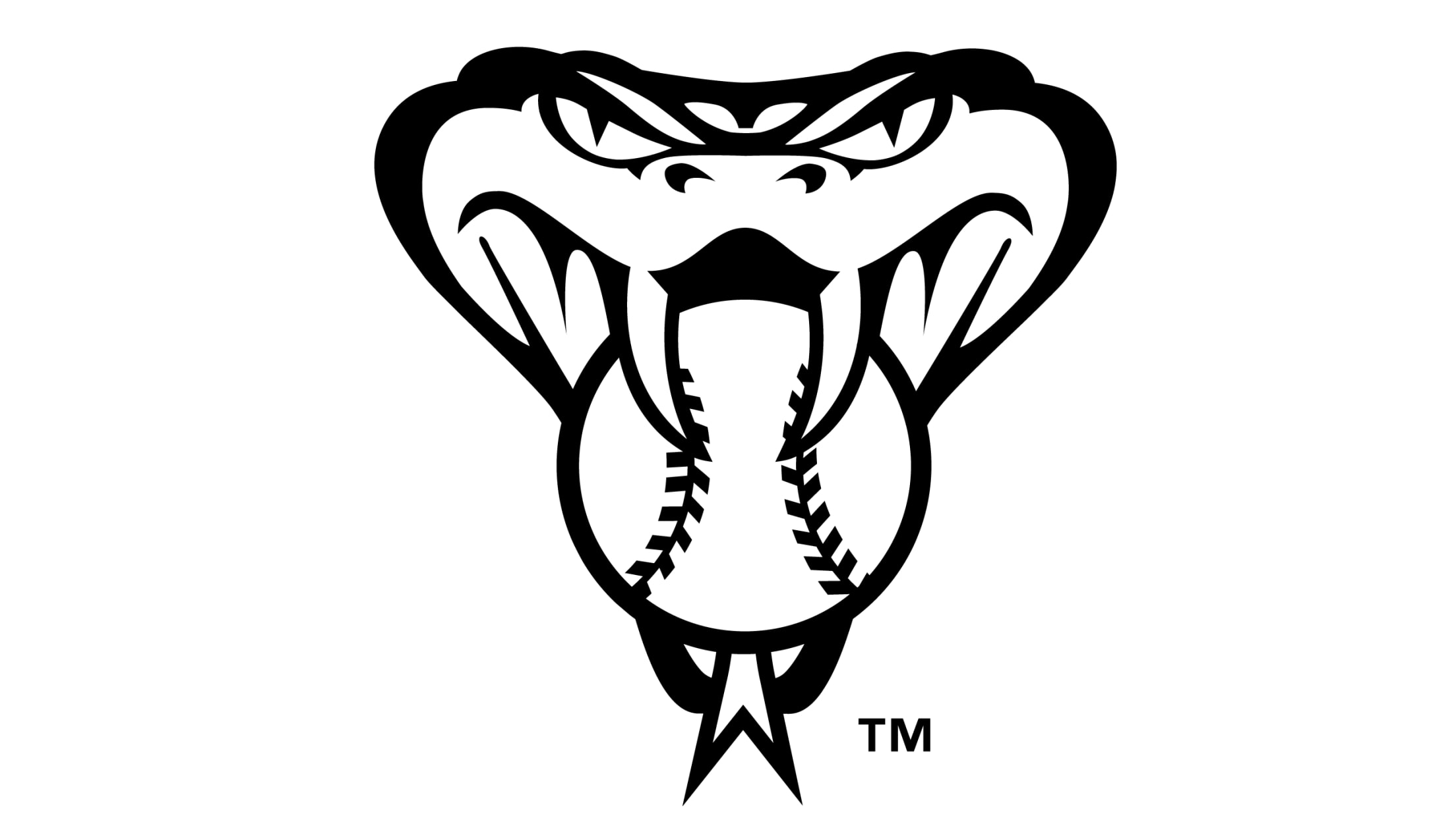Arizona Diamond Backs logo Type Serpent w/ Baseball MLB Baseball Die-Cut  MAGNET