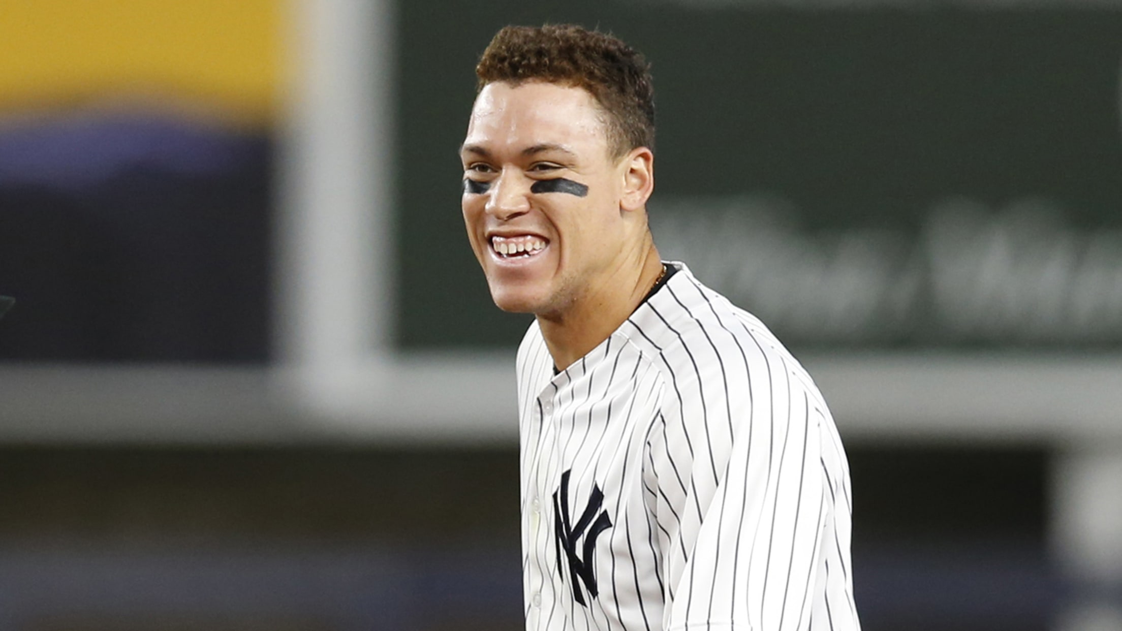 Outfielder Aaron Judge (Fresno State University) the number 32nd overall  pick of the New York Yankees during the MLB Draft on Thursday June 06,2013  at Studio 42 in Secaucus, NJ. (AP Photo/Tomasso