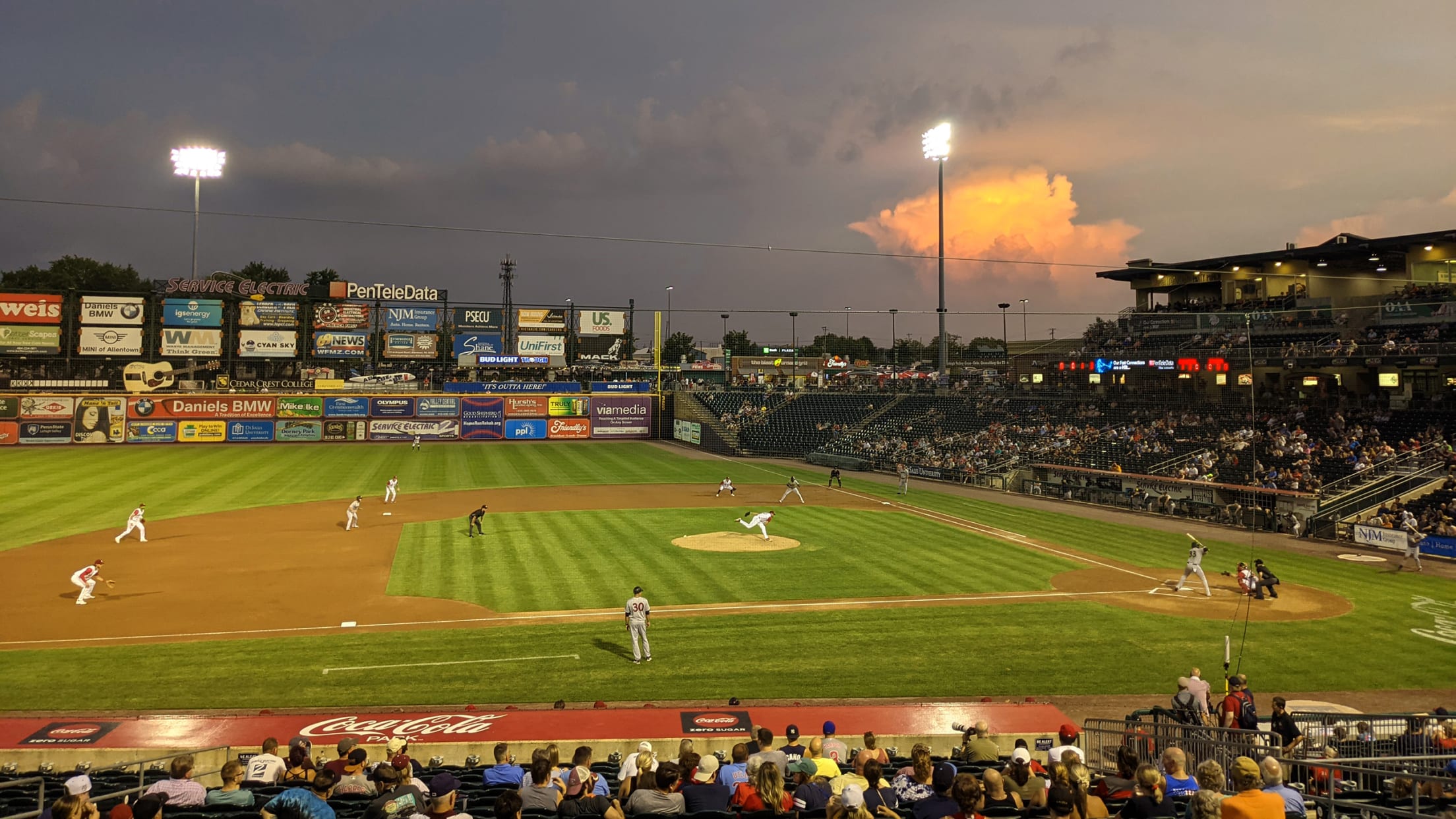 Lehigh Vally Iron Pigs host Scranton Wilkes-Barre RailRiders Opening Day