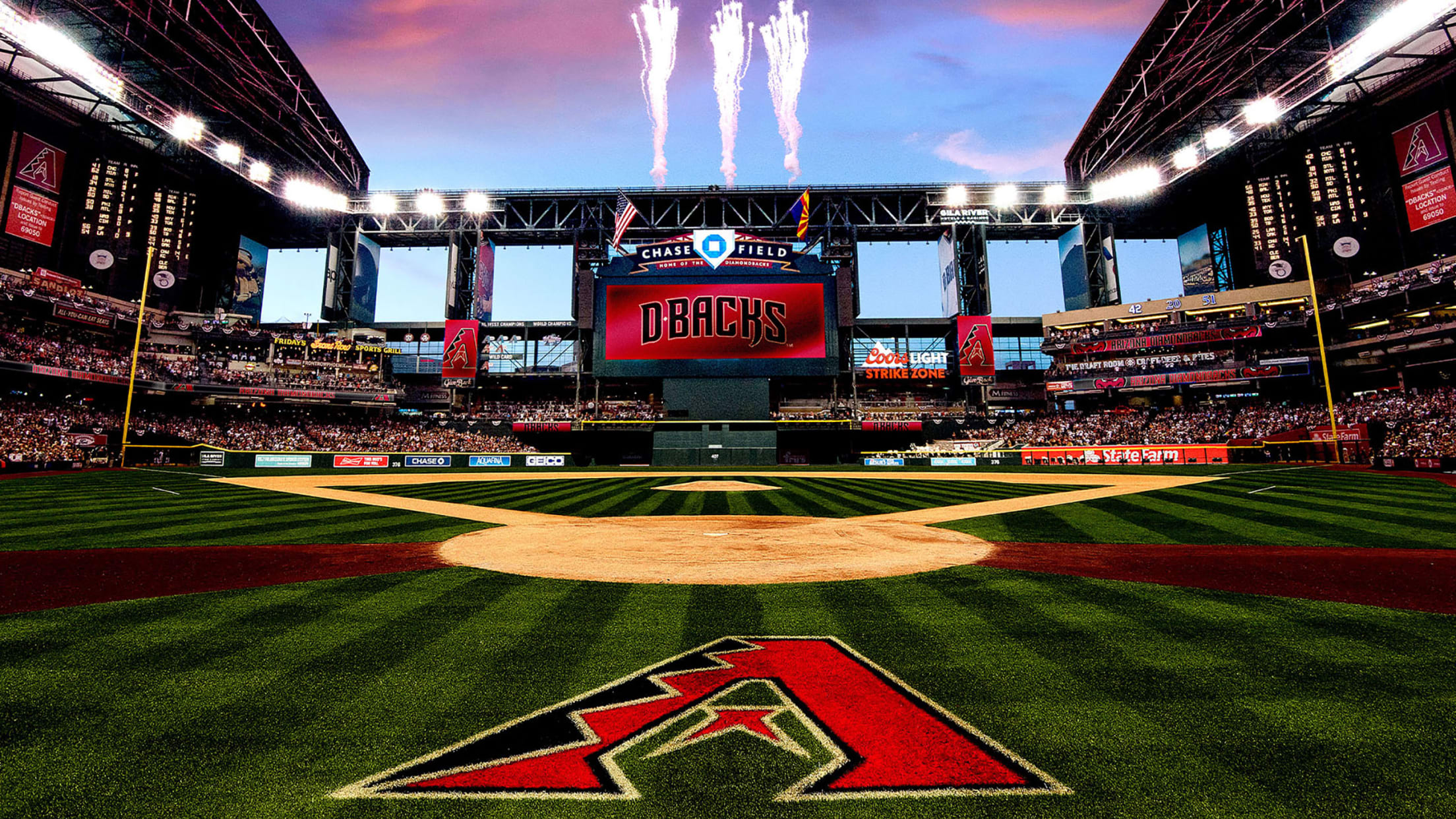 Download Gradient Red And Black Arizona Diamondbacks Wallpaper