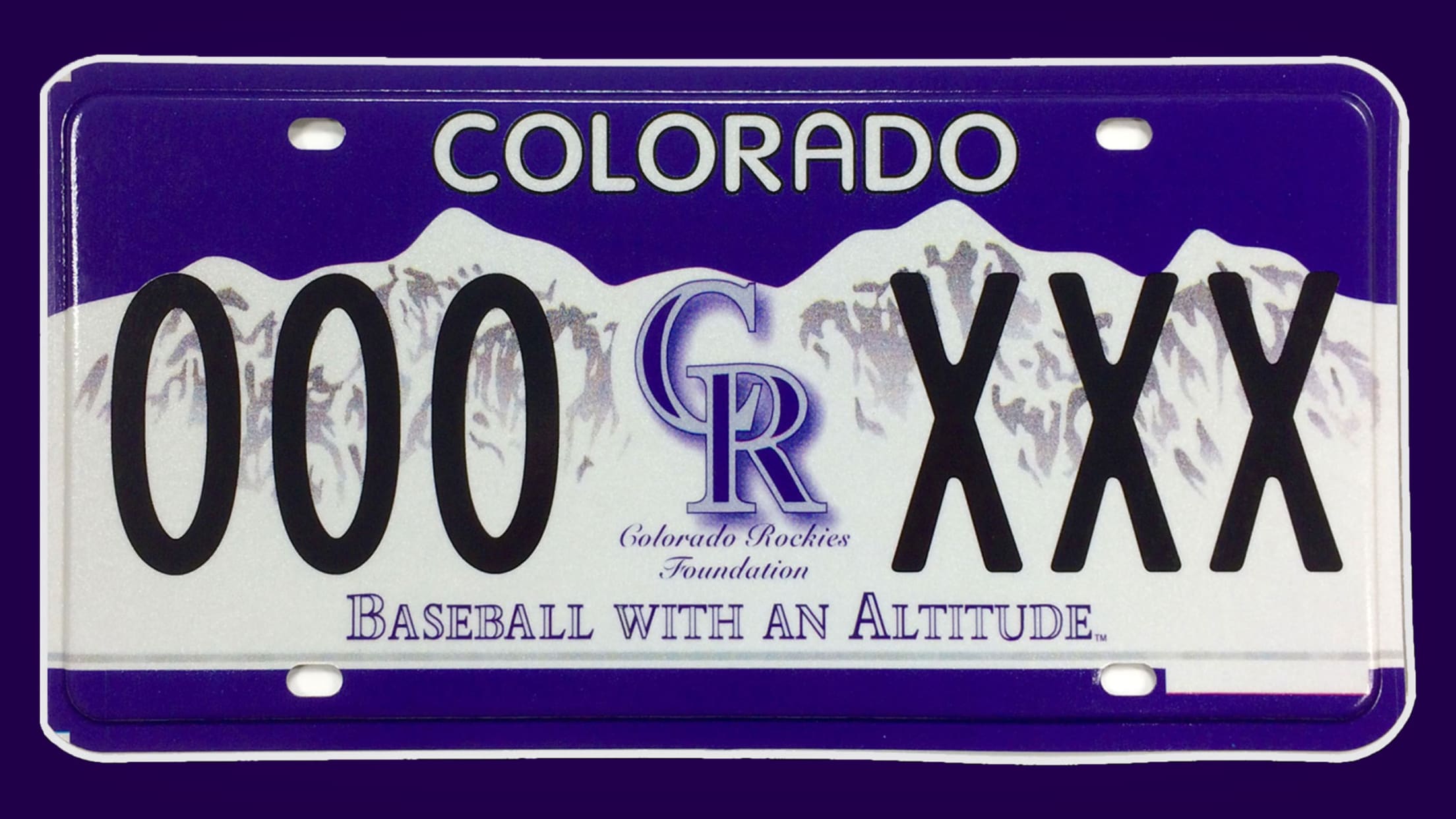 Rockies License Plates