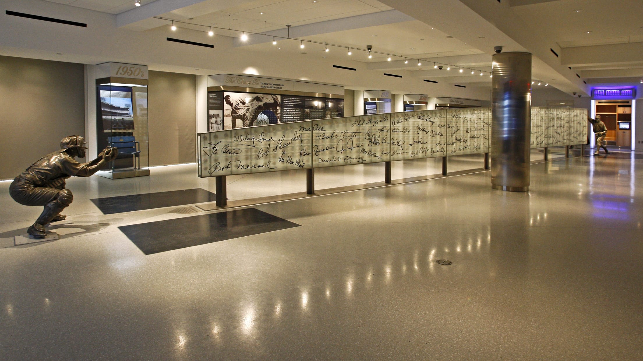 This is the exit to the Yankees Museum at Yankee Stadium, …