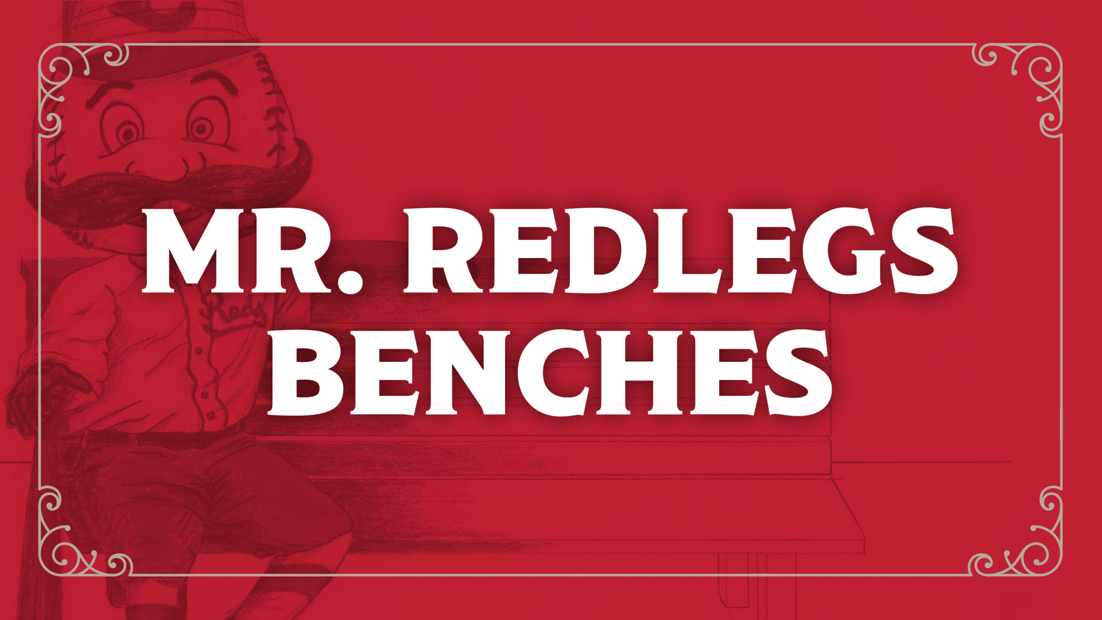 Cincinnati Reds Youth Academy: Roselawn Park Mr. Redlegs bench