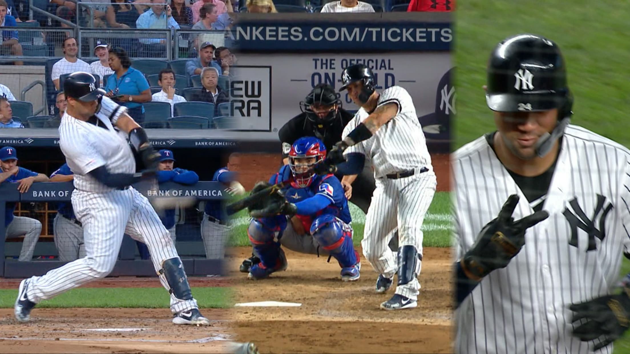 Sanchez' großes 2-Homer-Spiel's big 2-homer game 