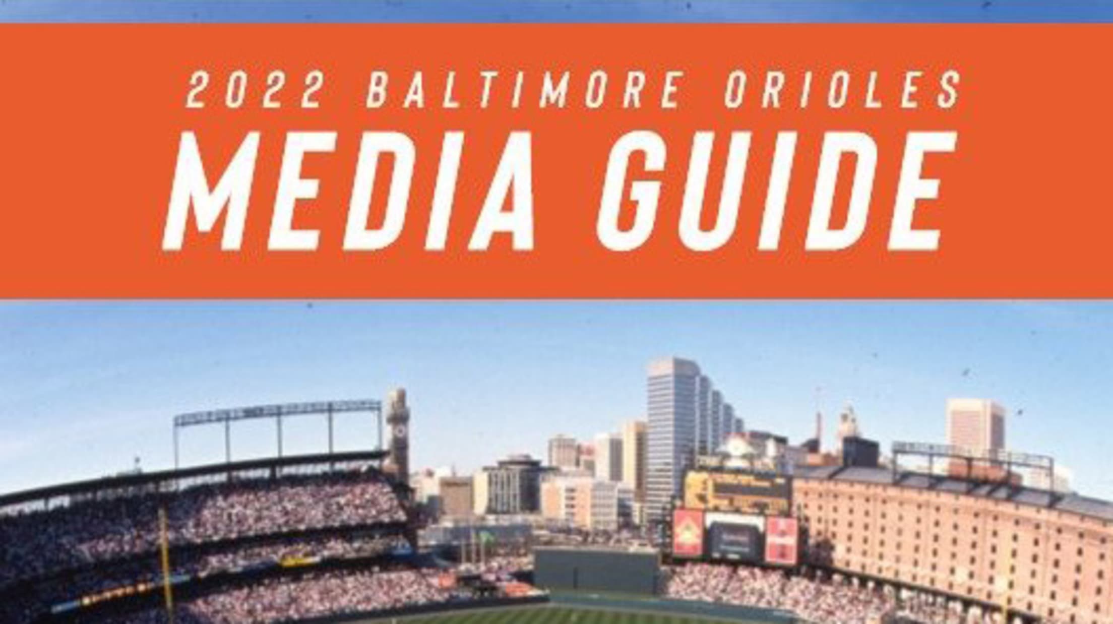 Orioles Media Guides History Baltimore Orioles