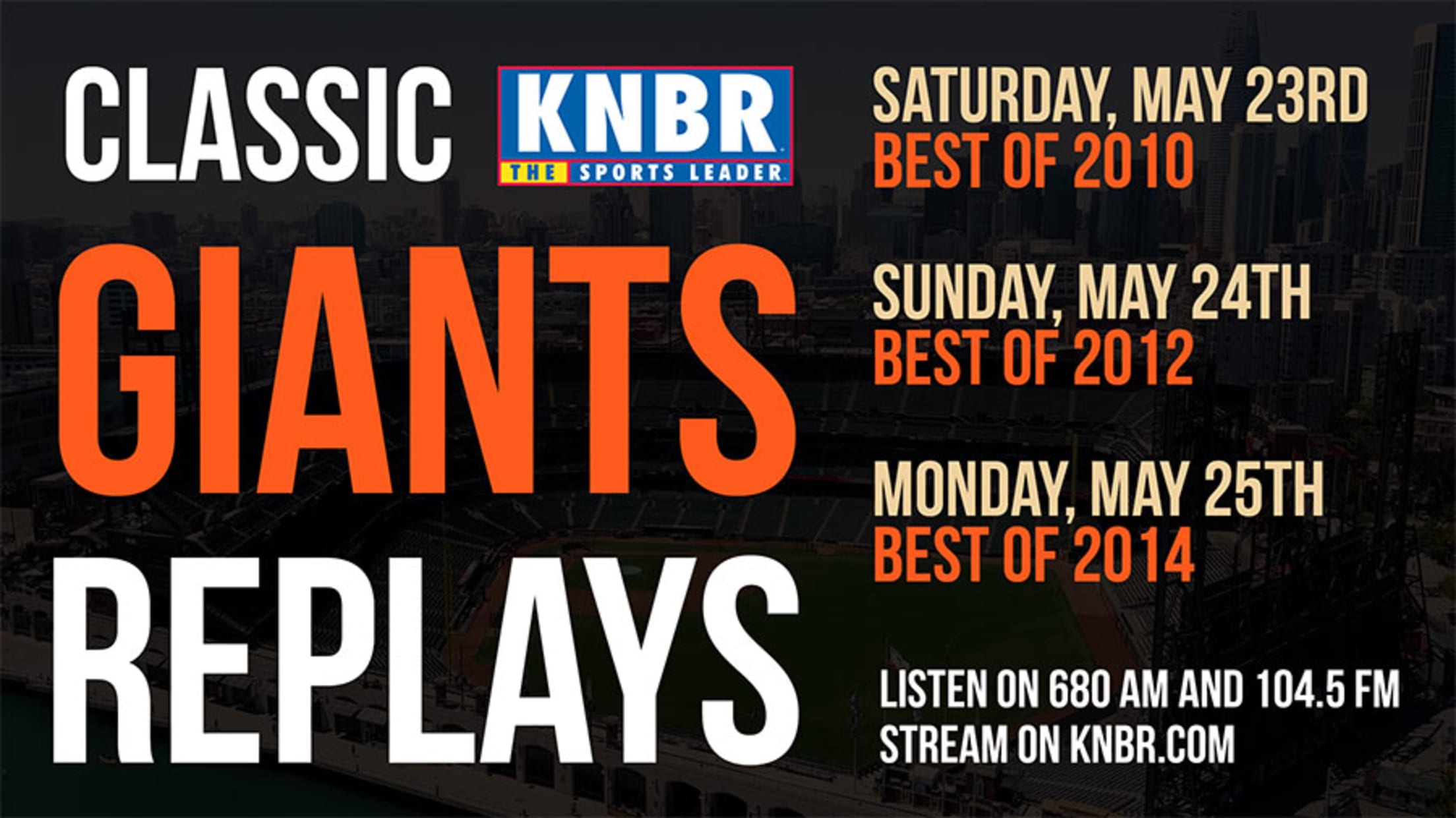 San Francisco Giants Broadcast Schedule & Extras San Francisco Giants