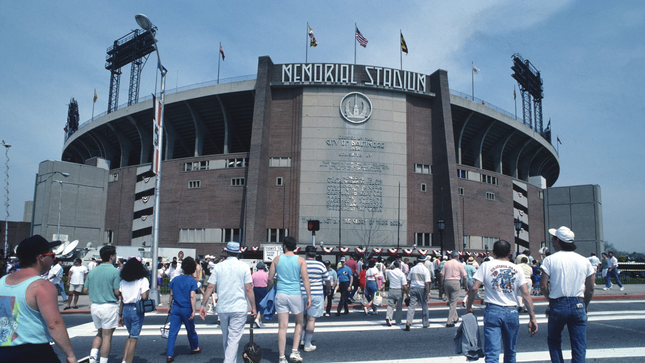 Memorial Stadium and Camden Yards Souvenir Flexible Fridge Magnet Baltimore 