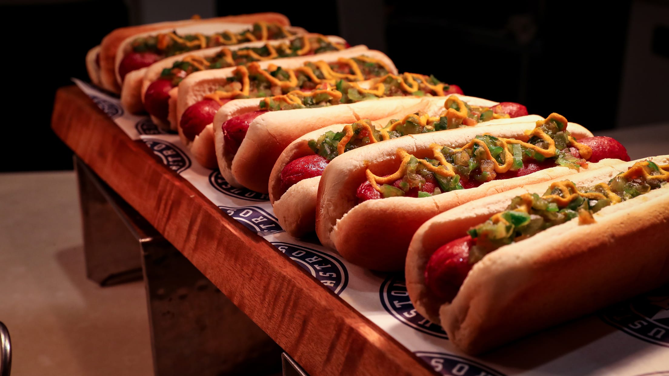 Dollar Hot Dog Night at the MLB game between the Houston Astros