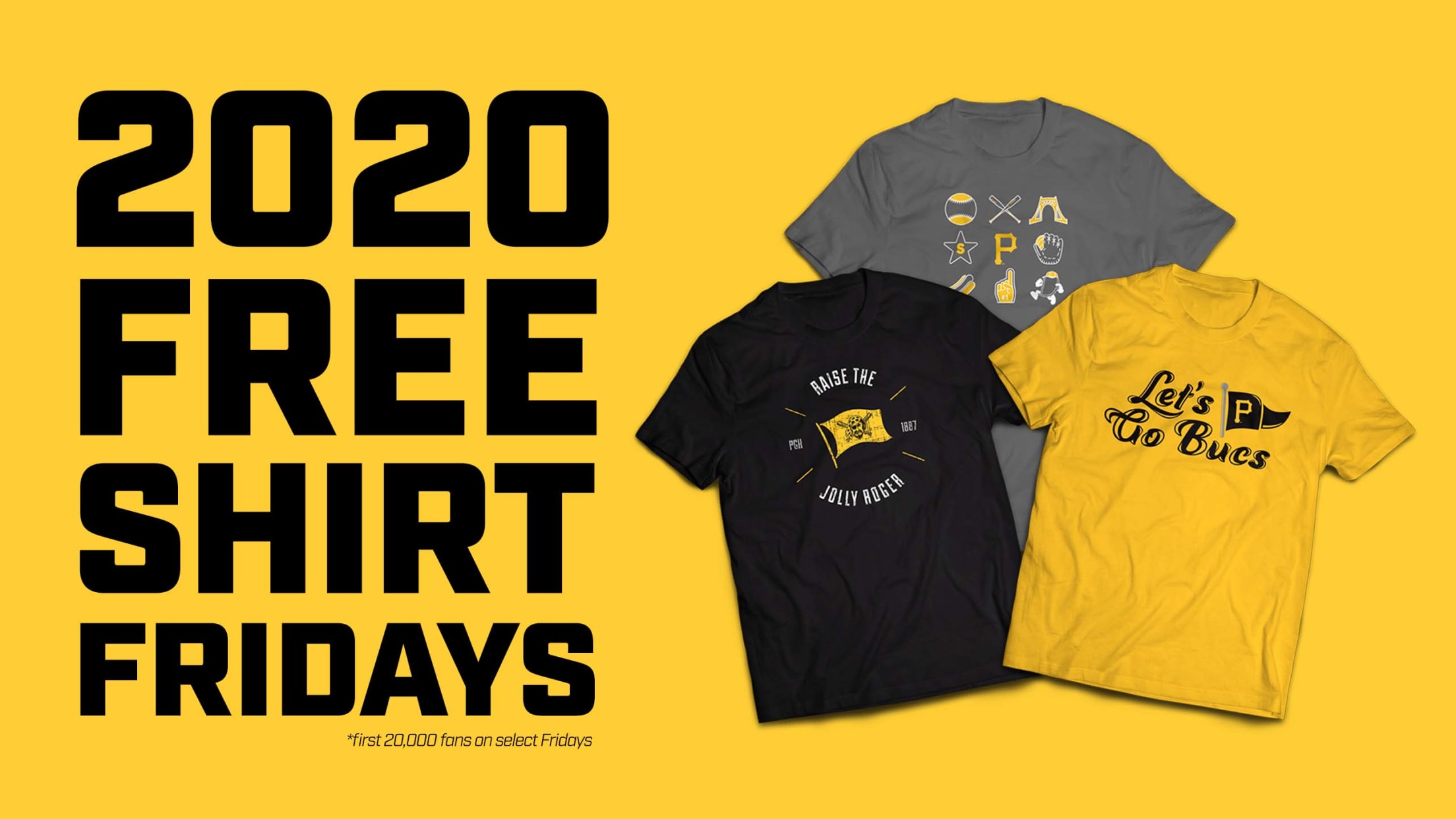 Free Shirt Fridays Pittsburgh Pirates