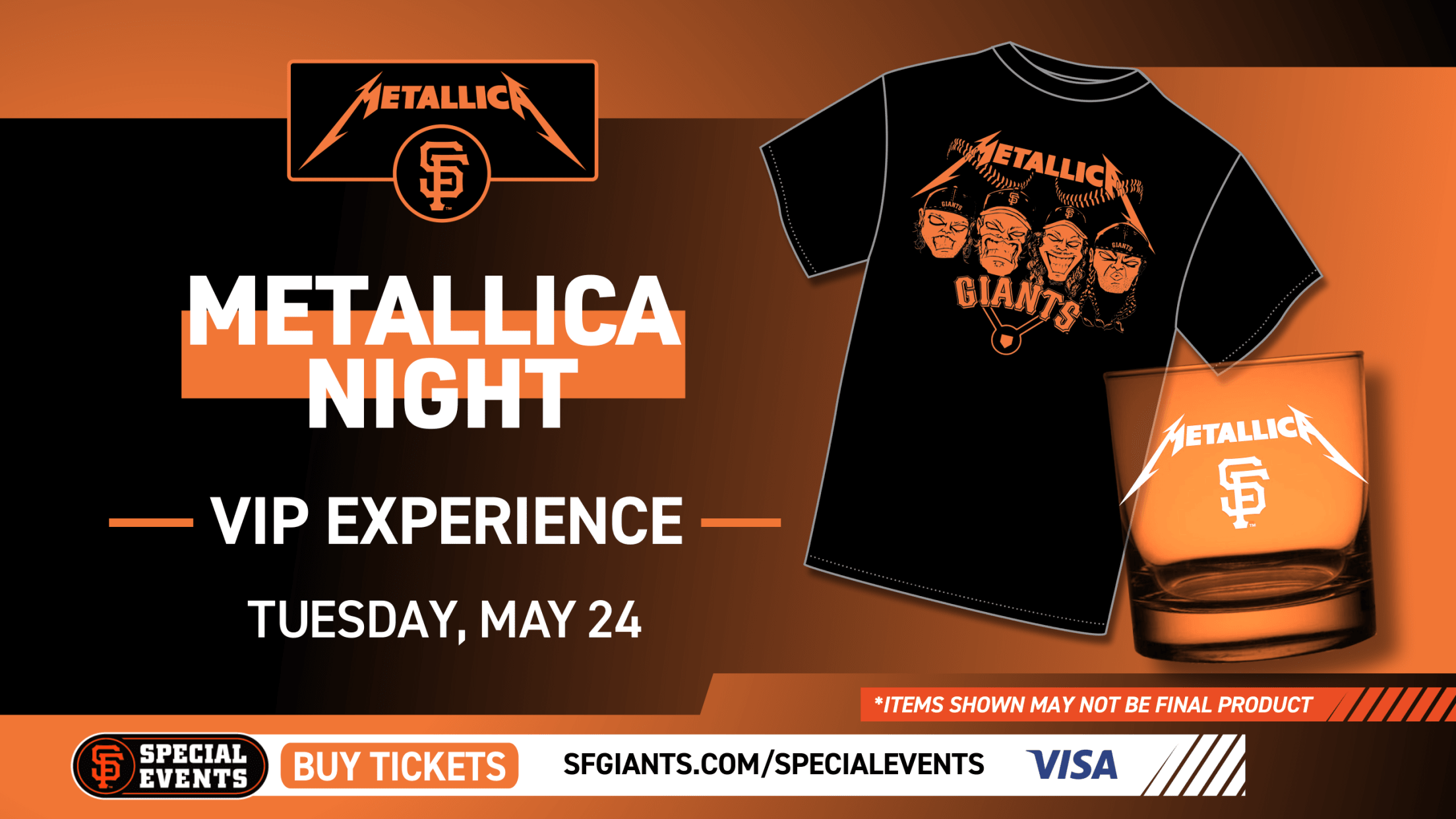 Metallica's annual night with the San Francisco Giants set for April