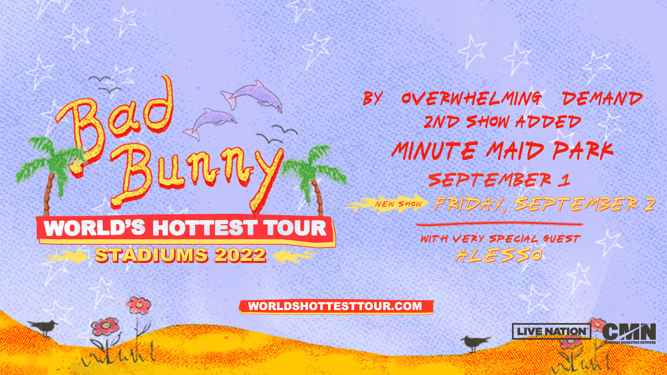 Bad Bunny World's Hottest Tour Stadiums 2022 Bunny Un Verano Sin